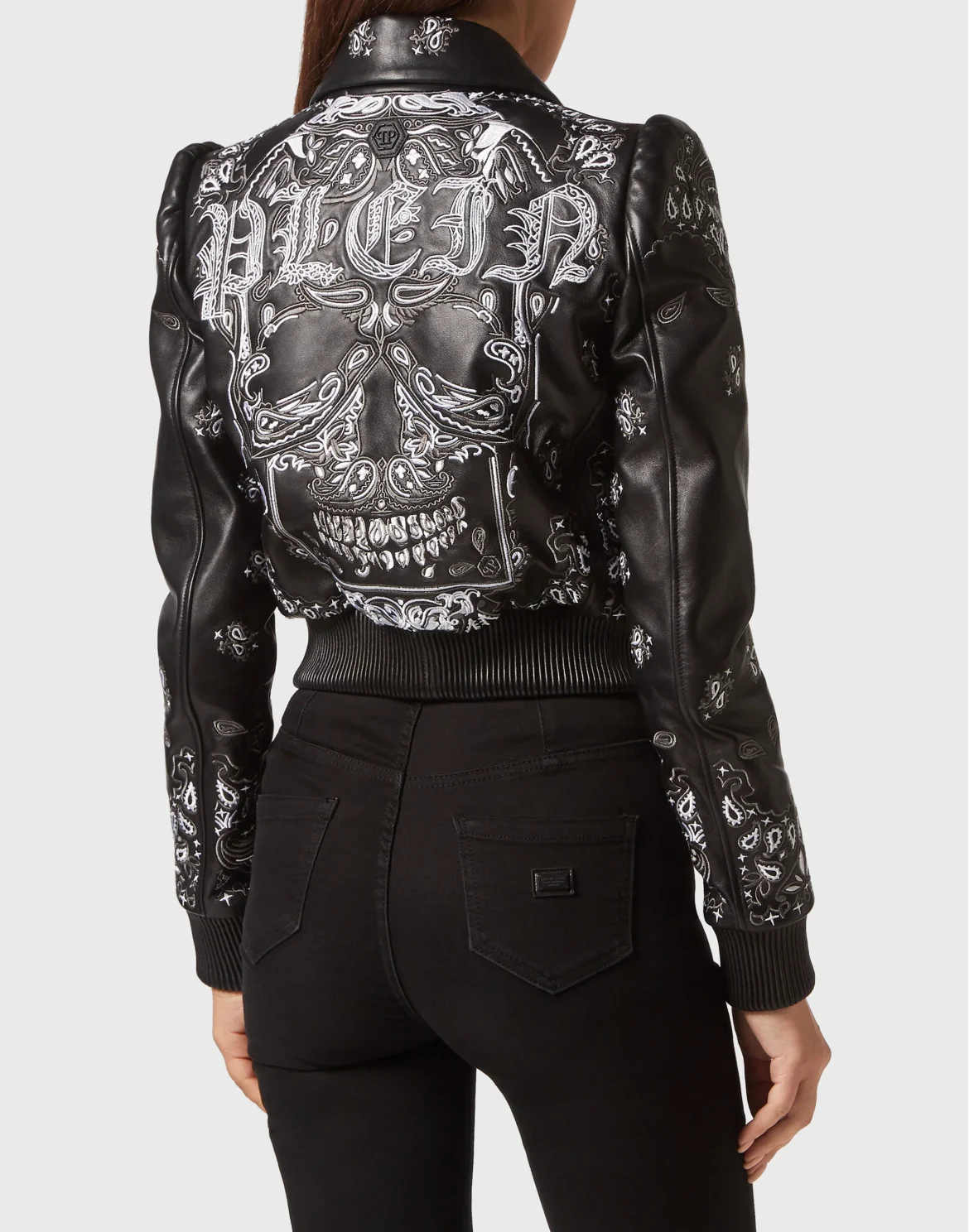 Leather Bomber Paisley Bandana, цвет: Черный