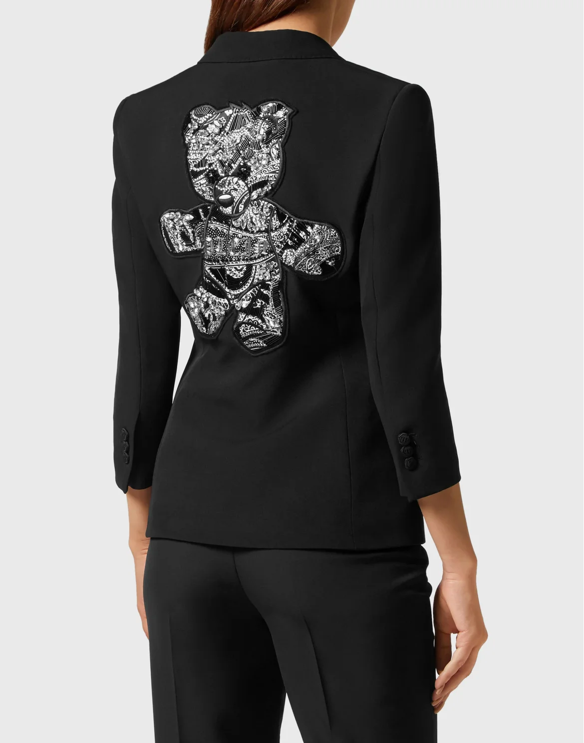 Cady 3/4 Blazer Fit Paisley Strass, цвет: Черный