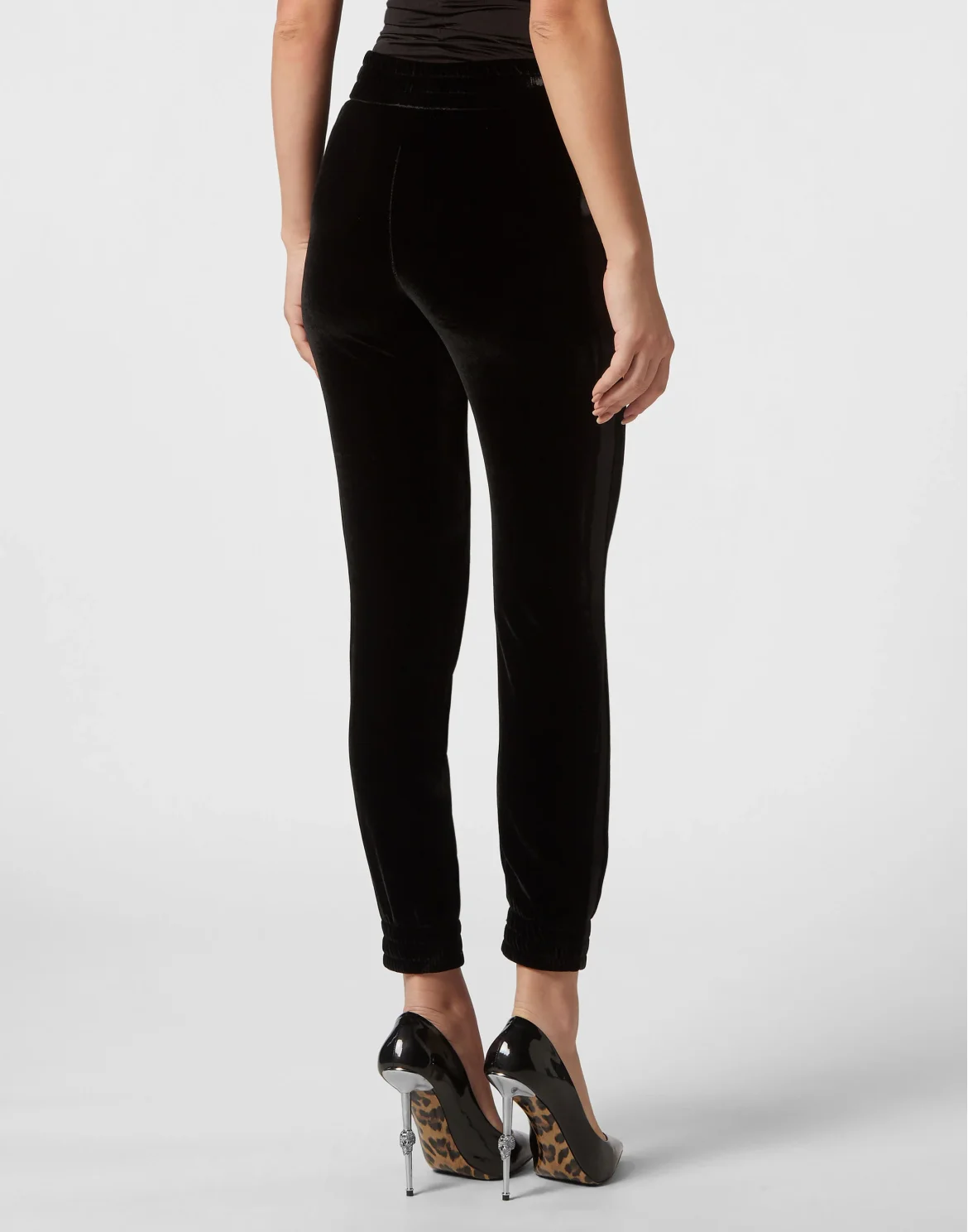 Velvet Jogging Trousers, цвет: Черный