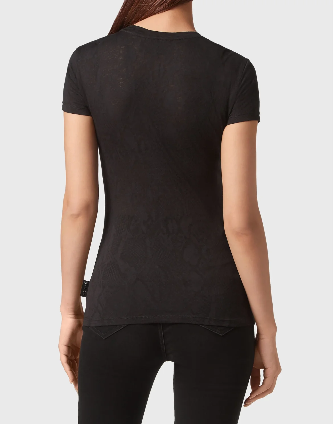 T-shirt Round Neck Sexy Pure Fit, цвет: Черный