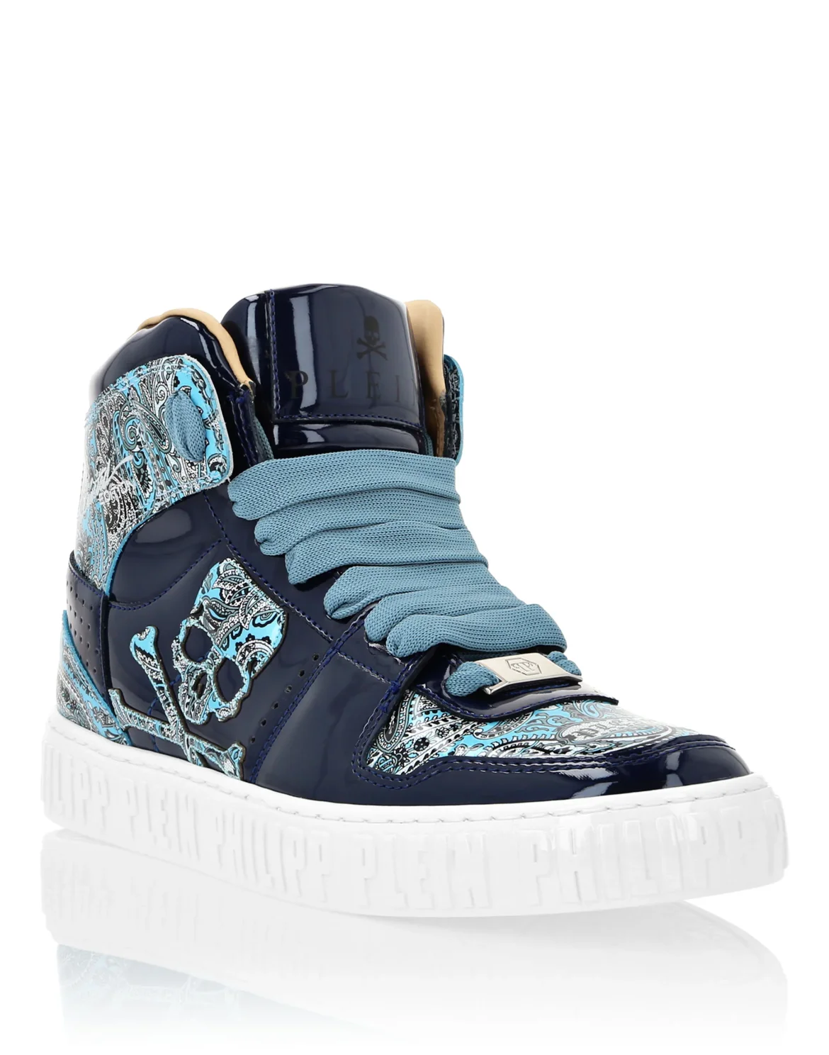 Hi-Top Sneakers Paisley, цвет: Голубой