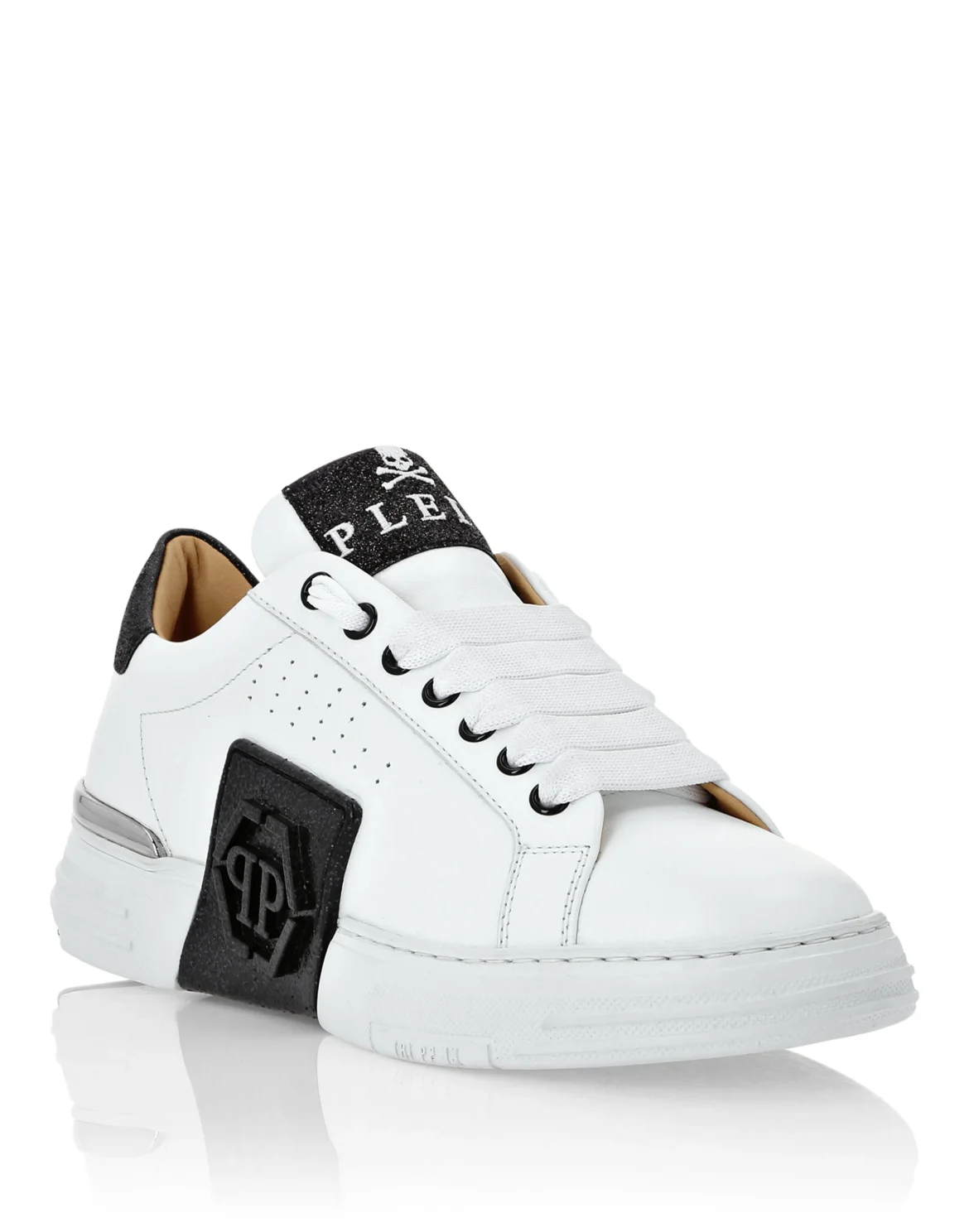LO-TOP SNEAKERS PHANTOM KICK$ GLITTER, цвет: Белый