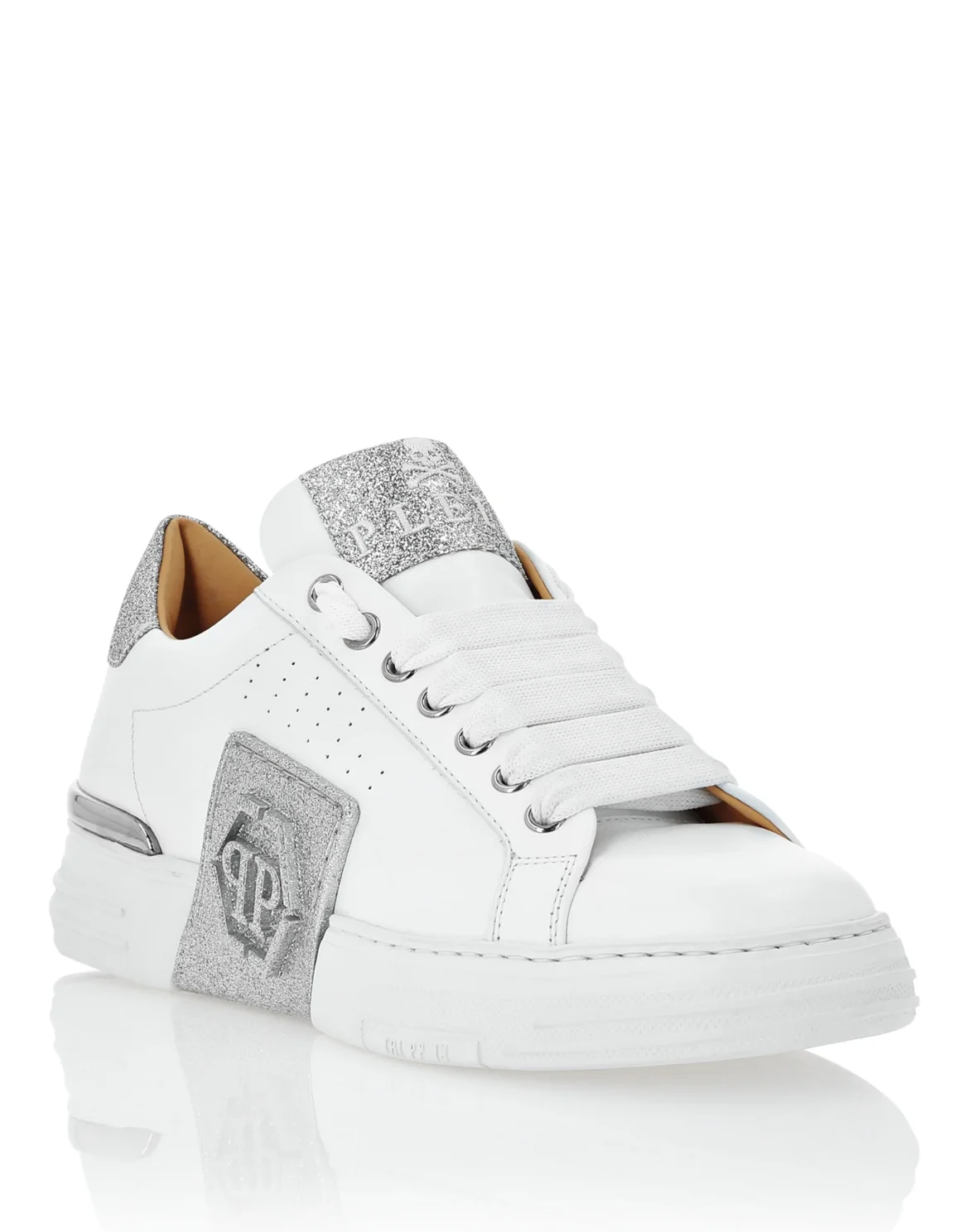 LO-TOP SNEAKERS PHANTOM KICK$ GLITTER, цвет: Белый