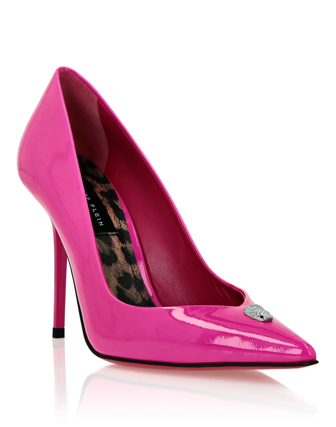 Patent Leather Decollete Hi-Heels Crystal Skull, цвет: Розовый