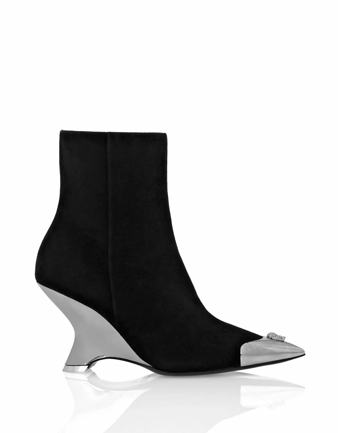 Suede Boots Wedge, цвет: Черный