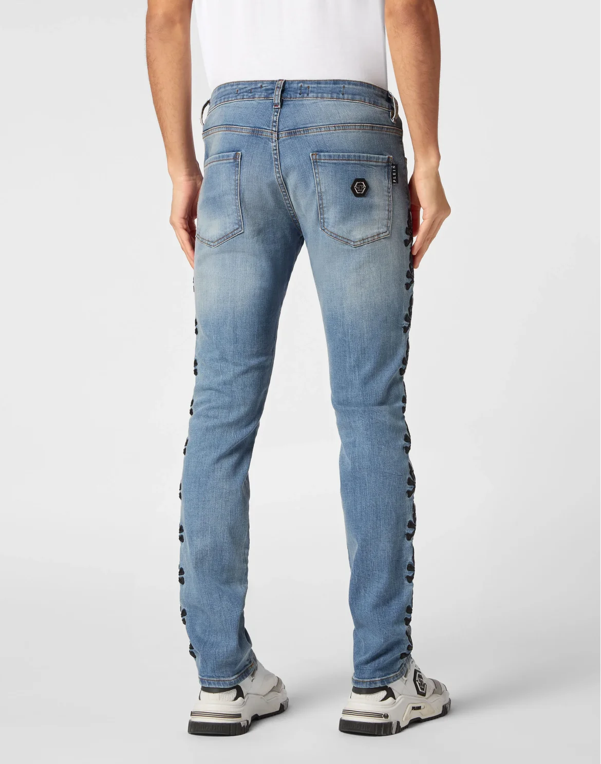Super Straight Cut Trousers Skull, цвет: Серый