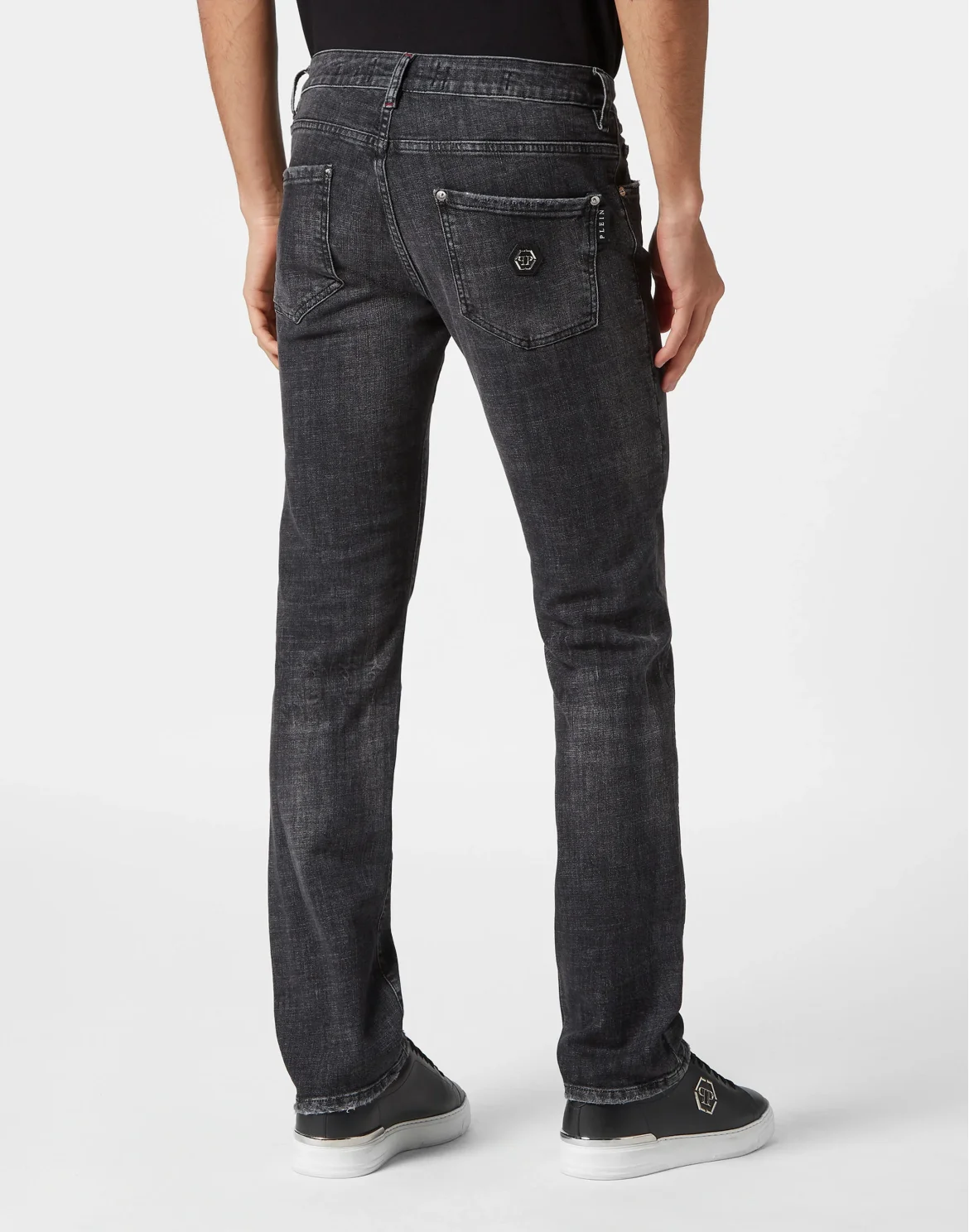 Denim Super Basic Straight Trousers, цвет: Черный