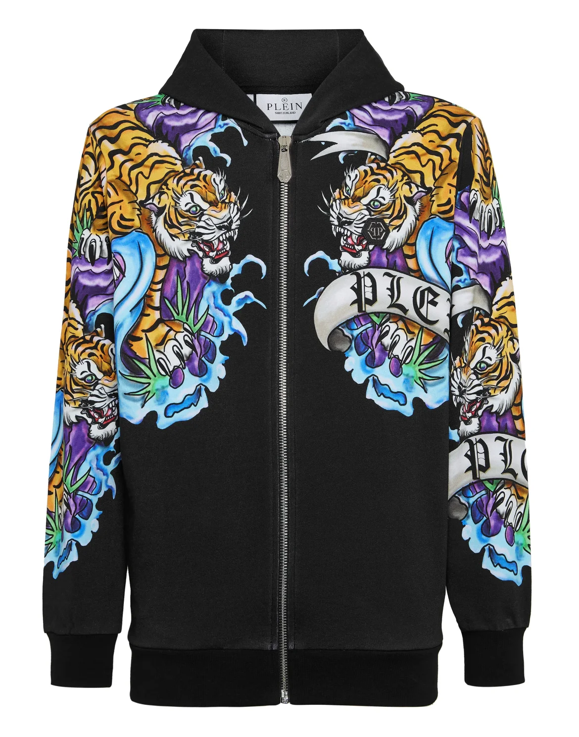 Hoodie Sweatjacket Tattoo, цвет: Черный