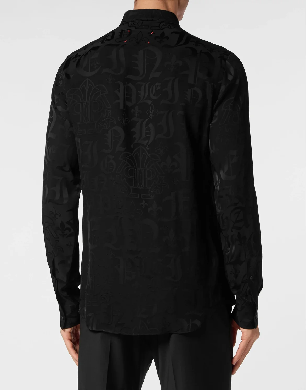 Jacquard Shirt Sugar Daddy Cut LS Monogram, цвет: Черный