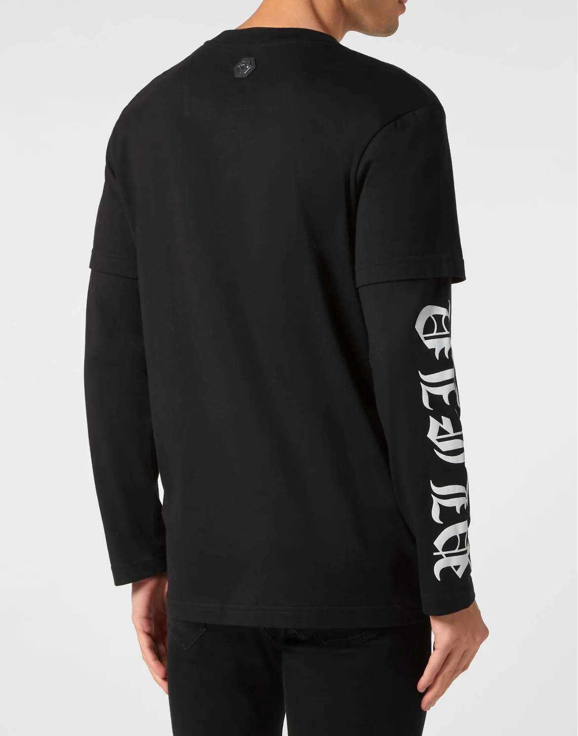T-shirt Round Neck Double Sleeve Gothic Plein, цвет: Черный