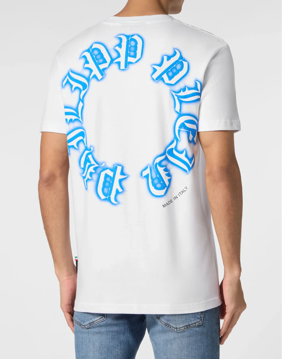 T-shirt V-Neck SS Gothic Plein, цвет: Белый