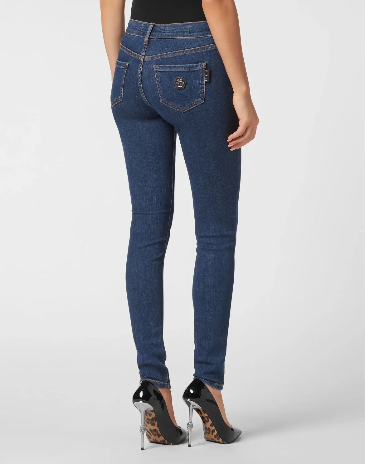 Denim Jegging Fit Trousers, цвет: Синий