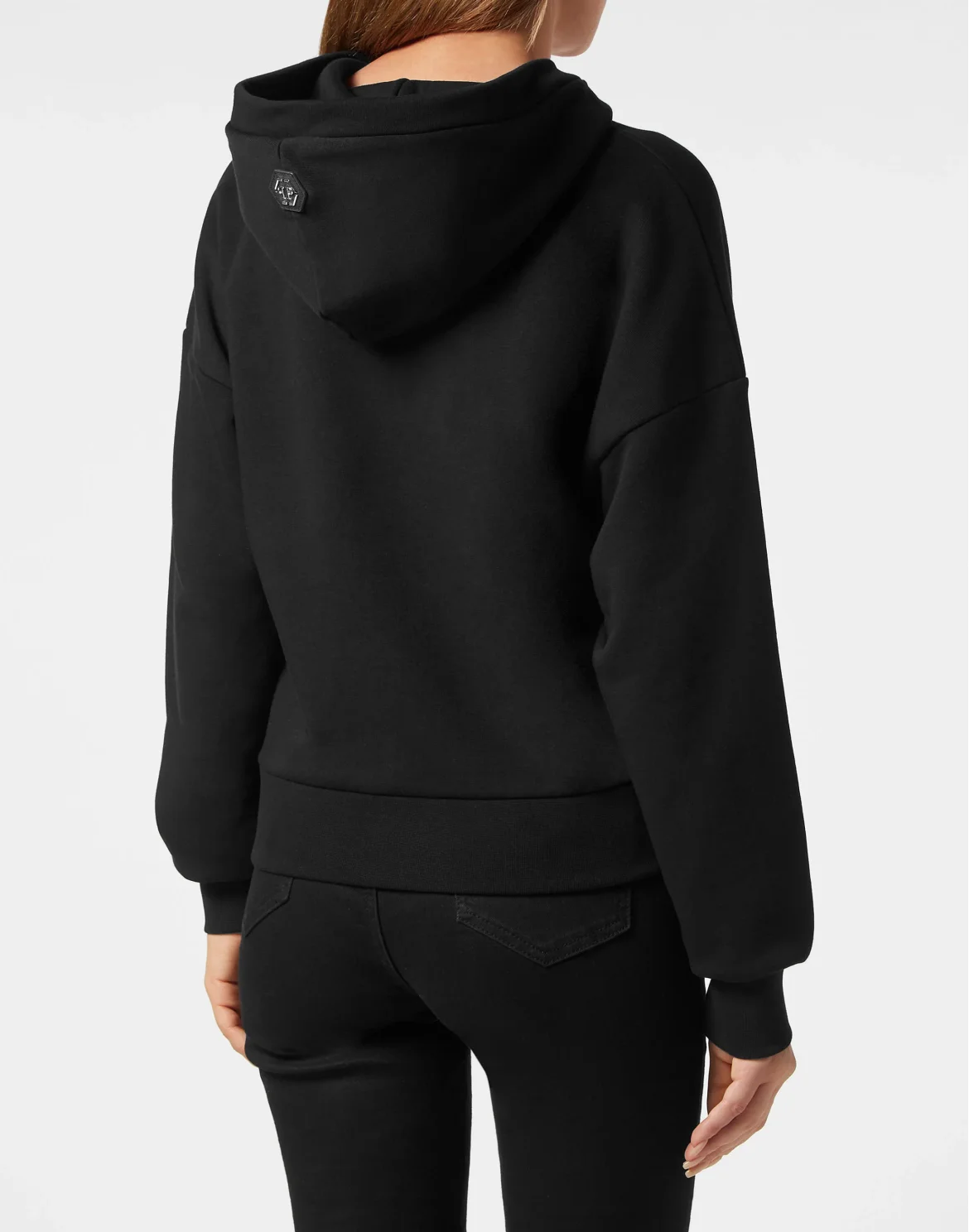 Crop hoodie Heart, цвет: Черный