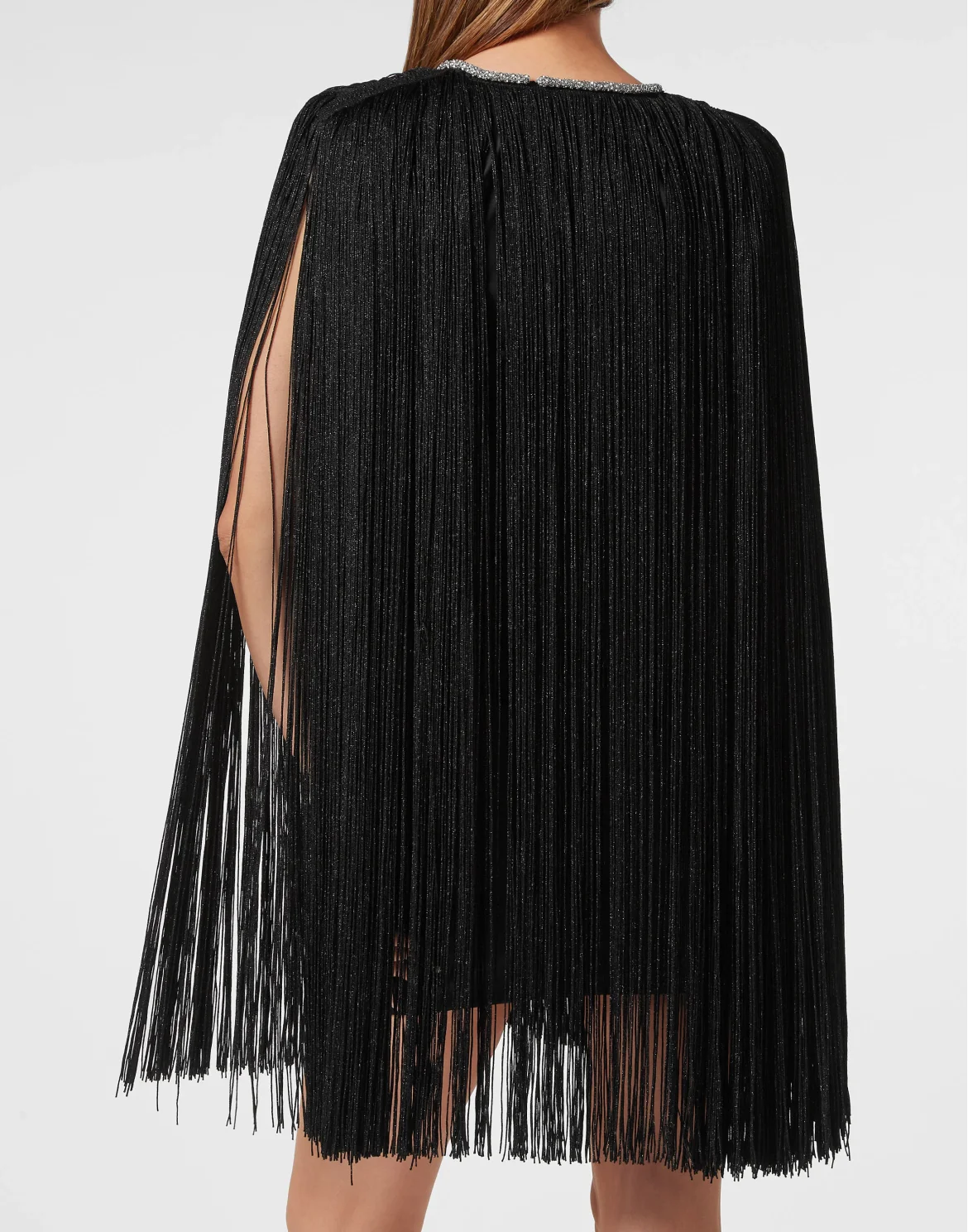 Mini Dress Fringe, цвет: Черный