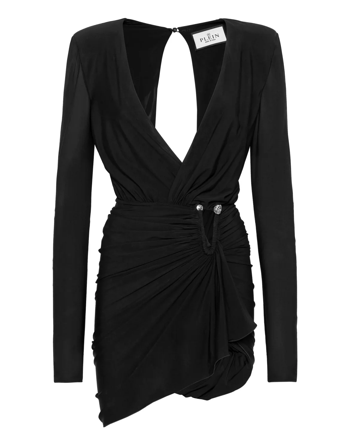 Crepe Jersey Piercing Mini Dress, цвет: Черный