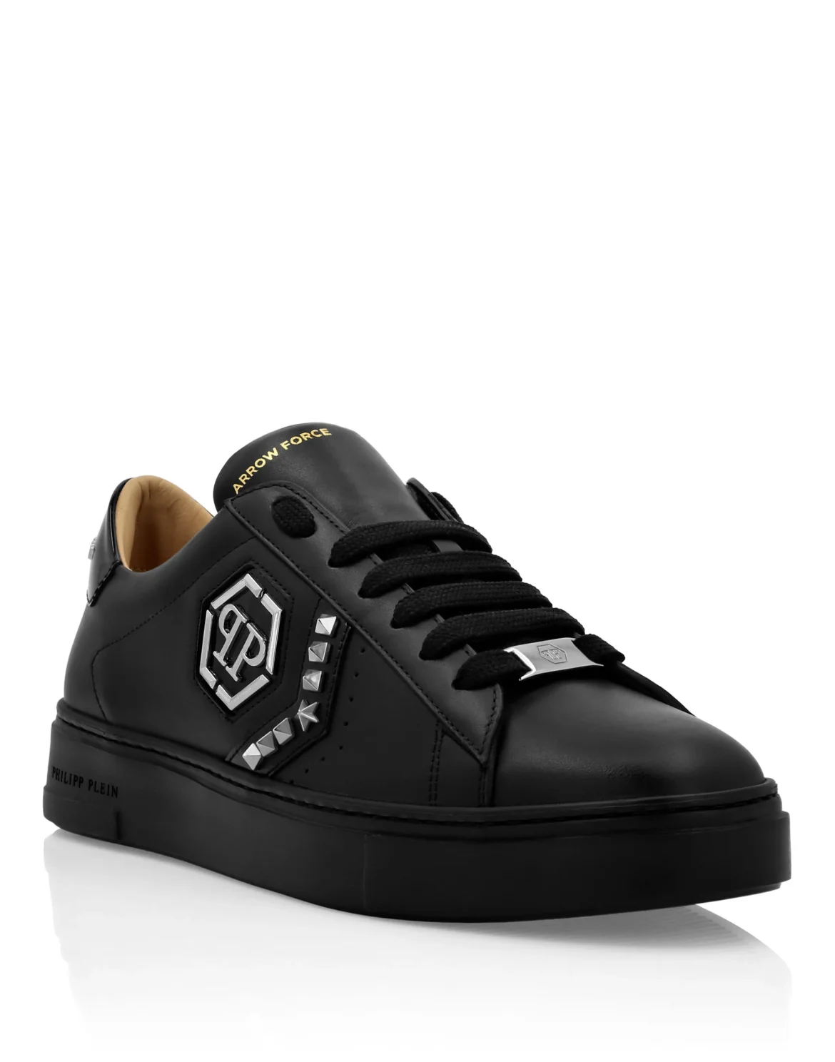 Lo-Top Leather Arrow Force Sneakers, цвет: Черный