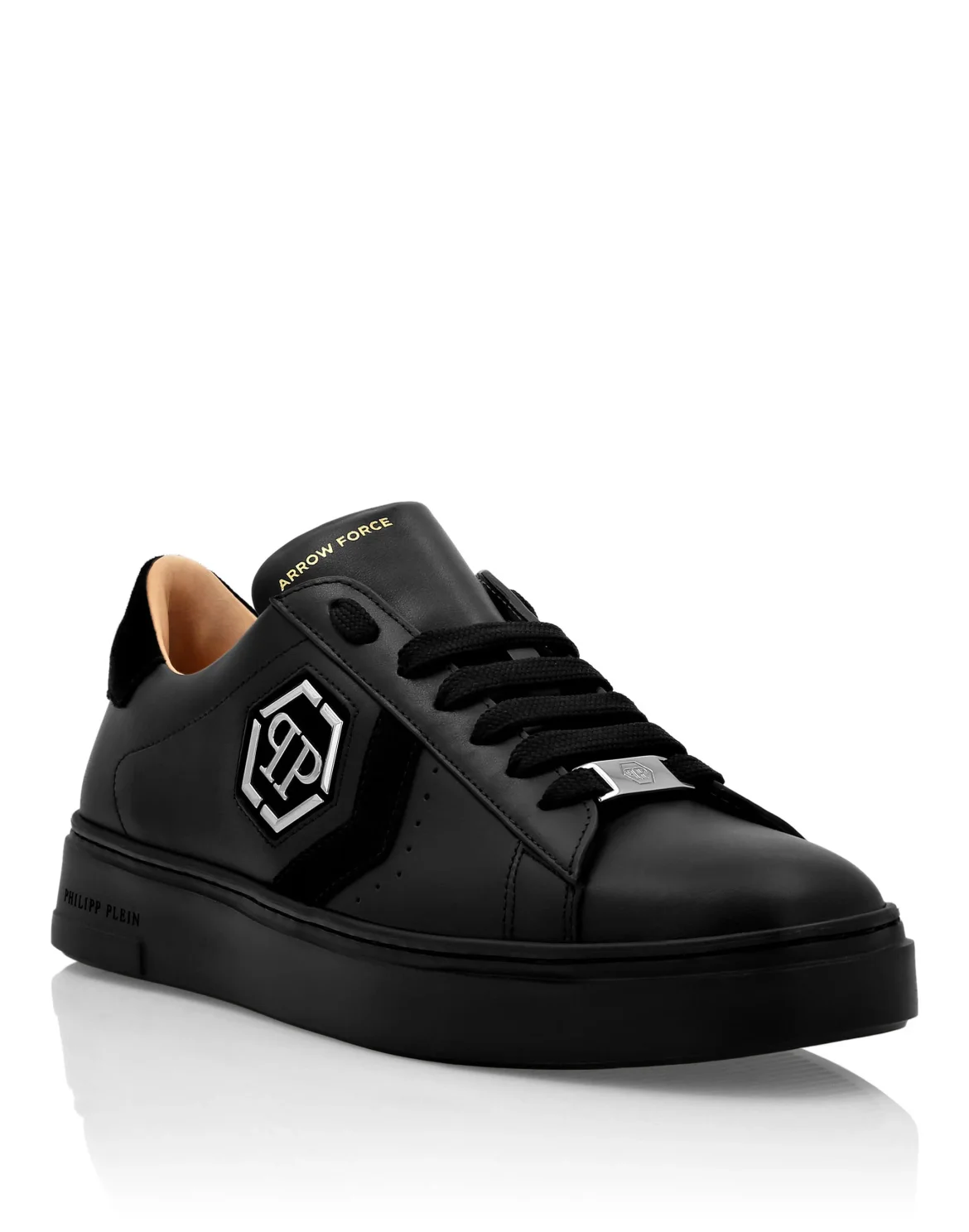 Lo-Top Leather Arrow Force Sneakers, цвет: Черный