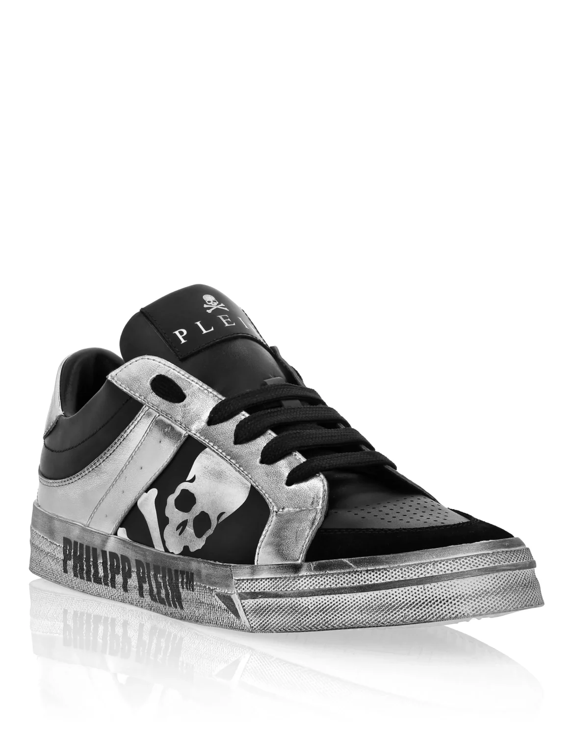 Lo-Top Leather Sneakers Retrokickz TM, цвет: Черный