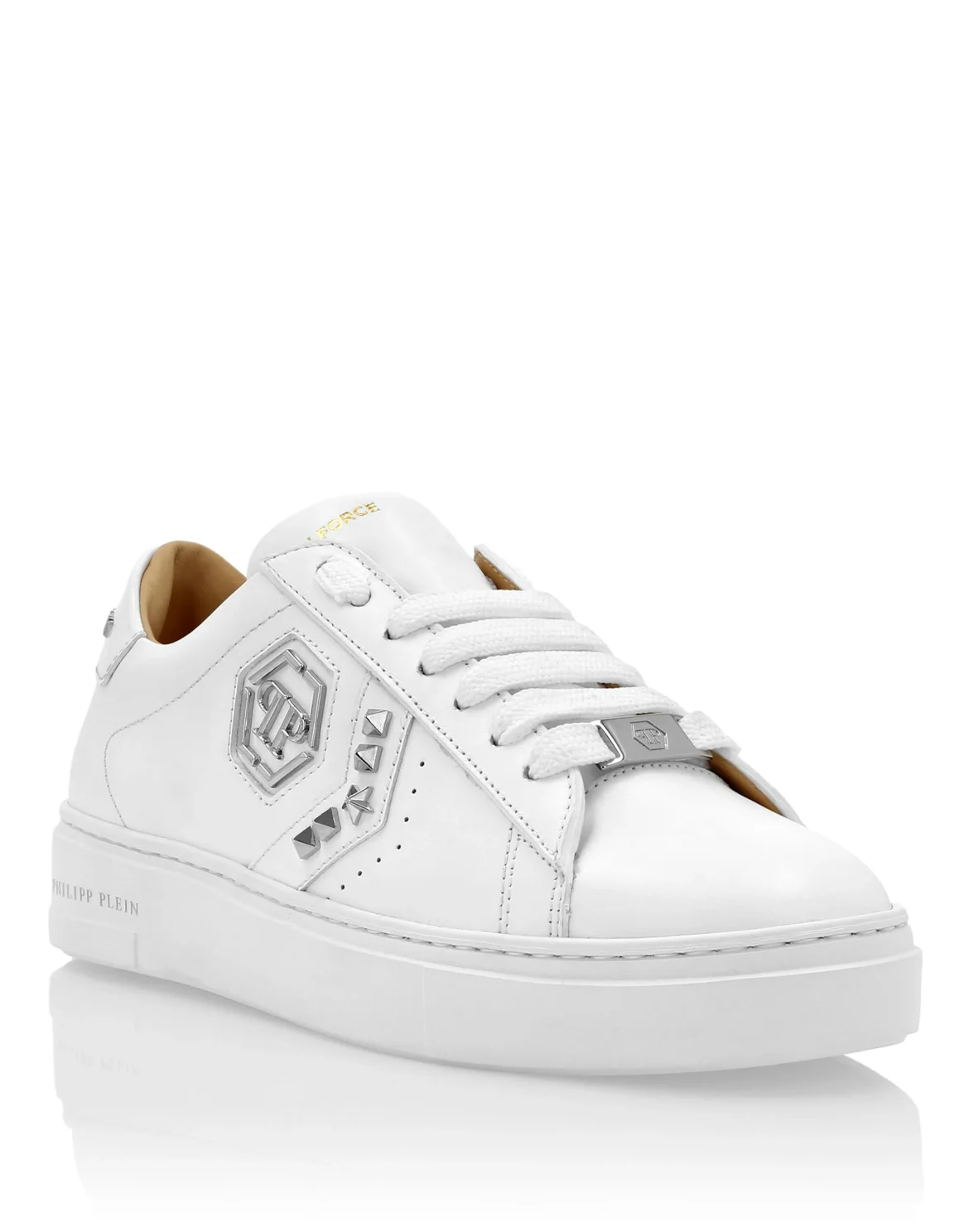 Lo-Top Leather Arrow Force Studs Sneakers, цвет: Белый