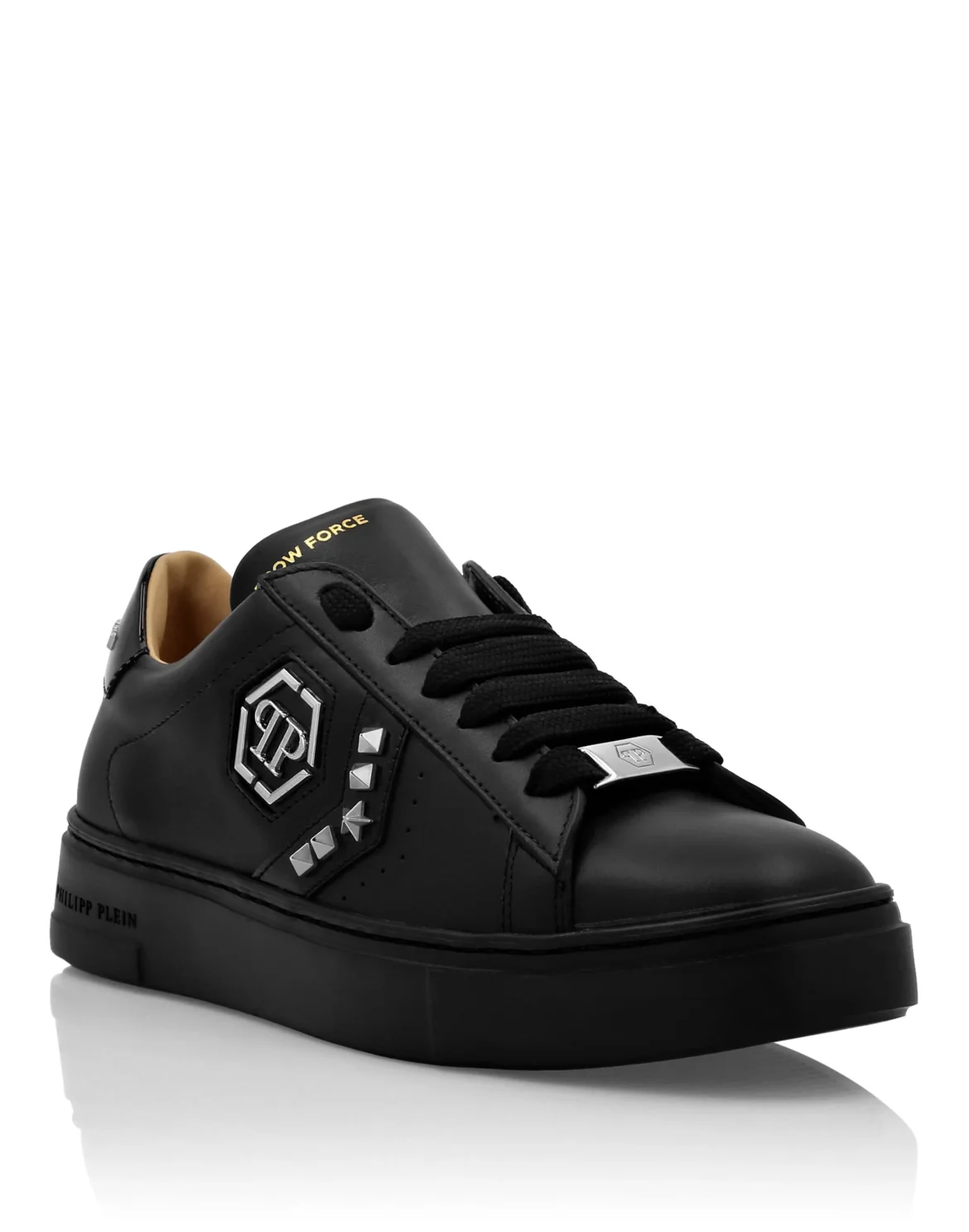 Lo-Top Leather Arrow Force Studs Sneakers, цвет: Черный