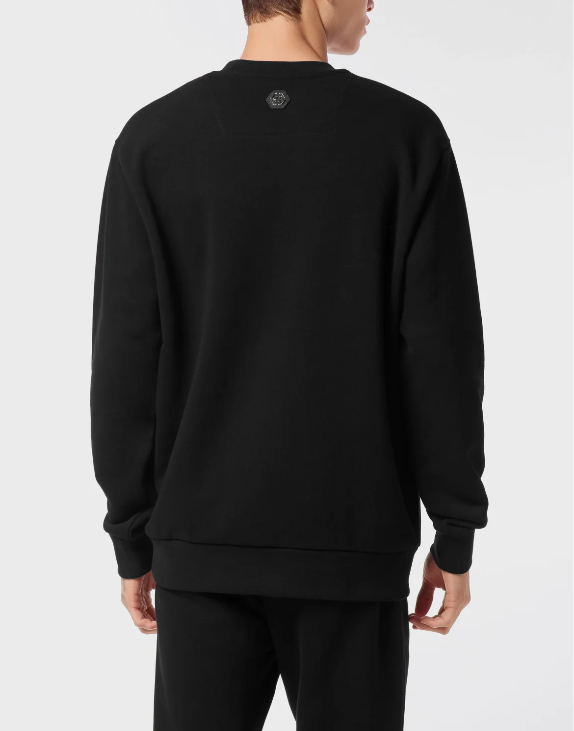 Round Neck Sweatshirt Crystal Skull, цвет: Черный