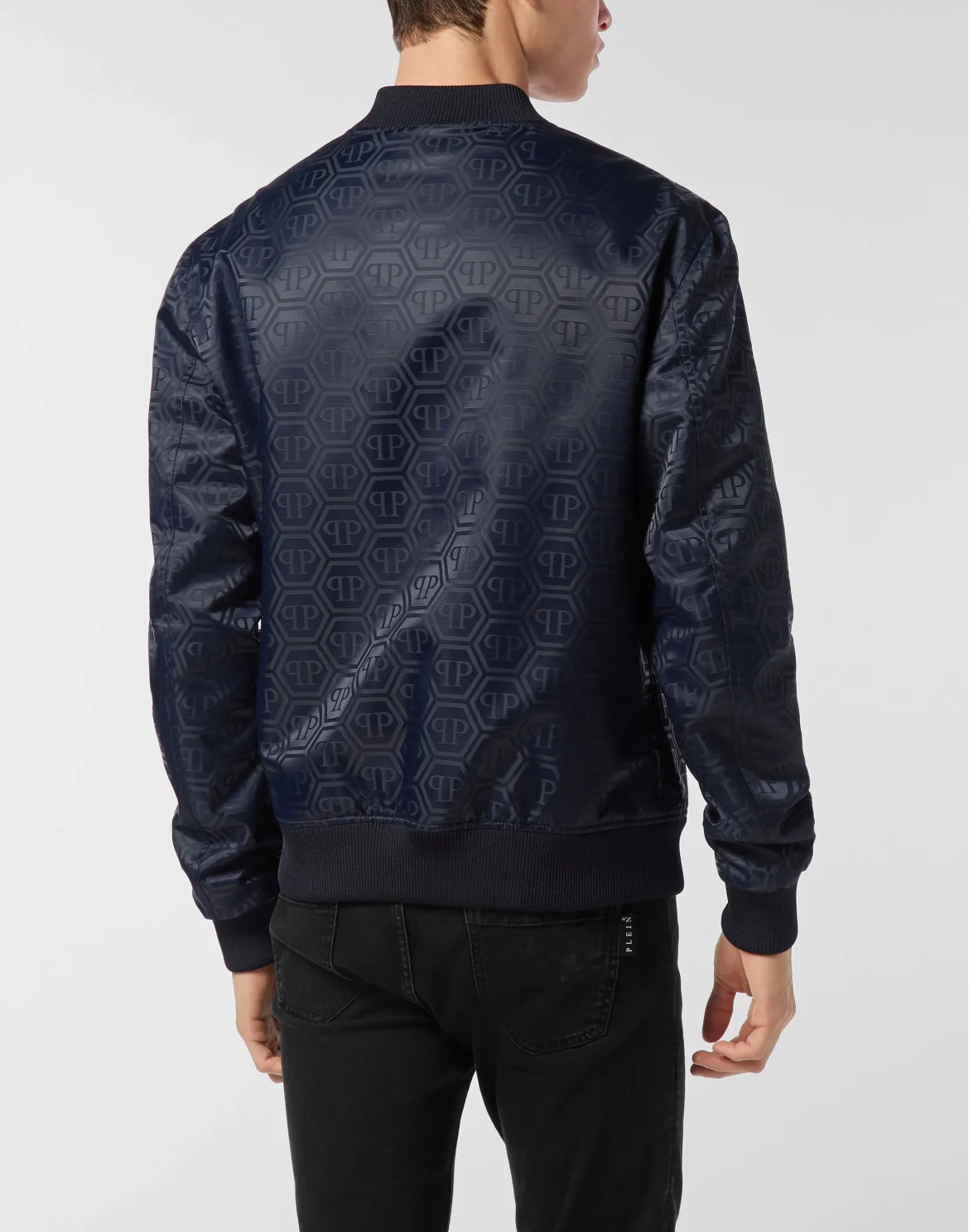 Nylon Bomber Jacquard Monogram, цвет: Синий