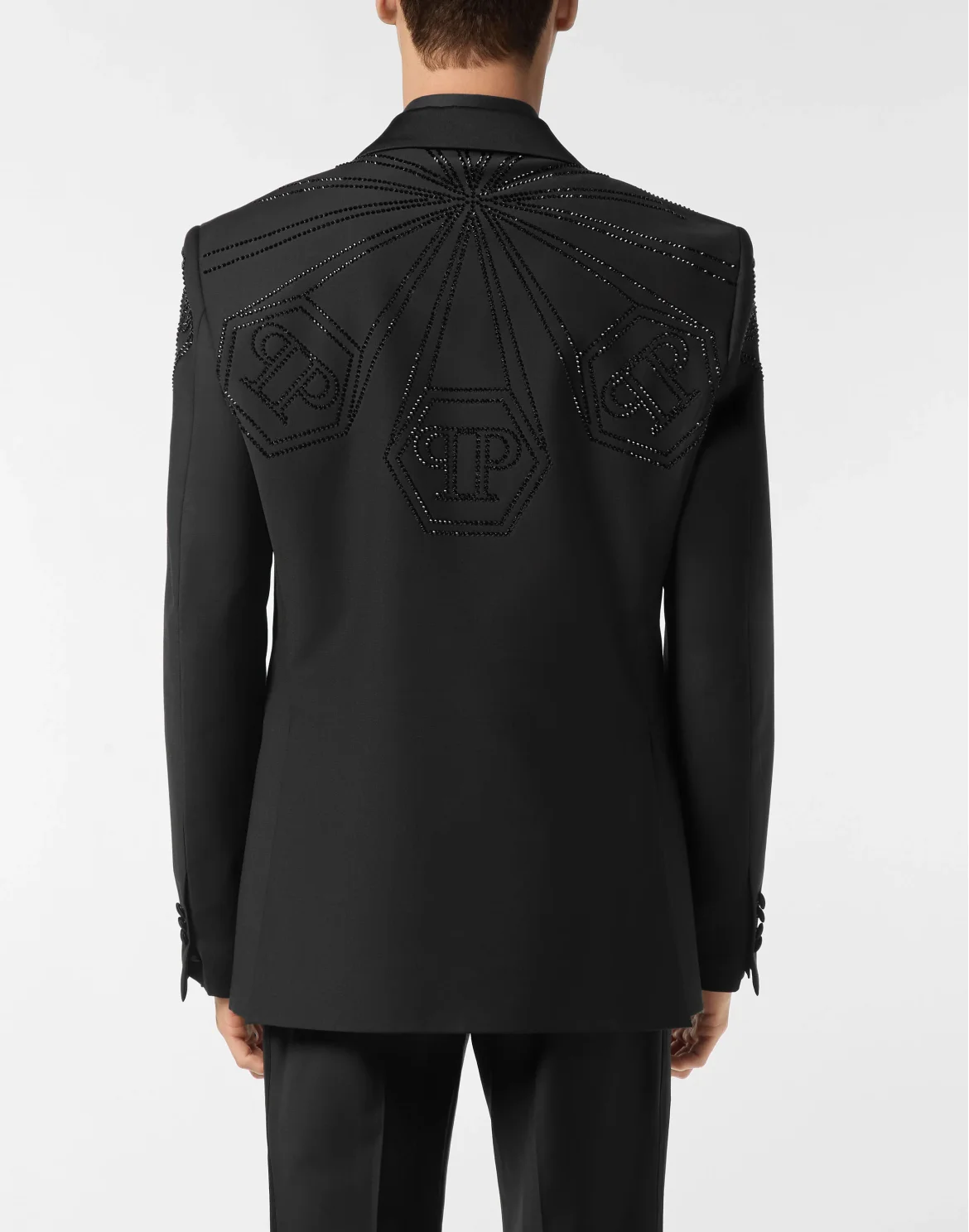 Wool Blazer Lord Fit Monogram, цвет: Черный