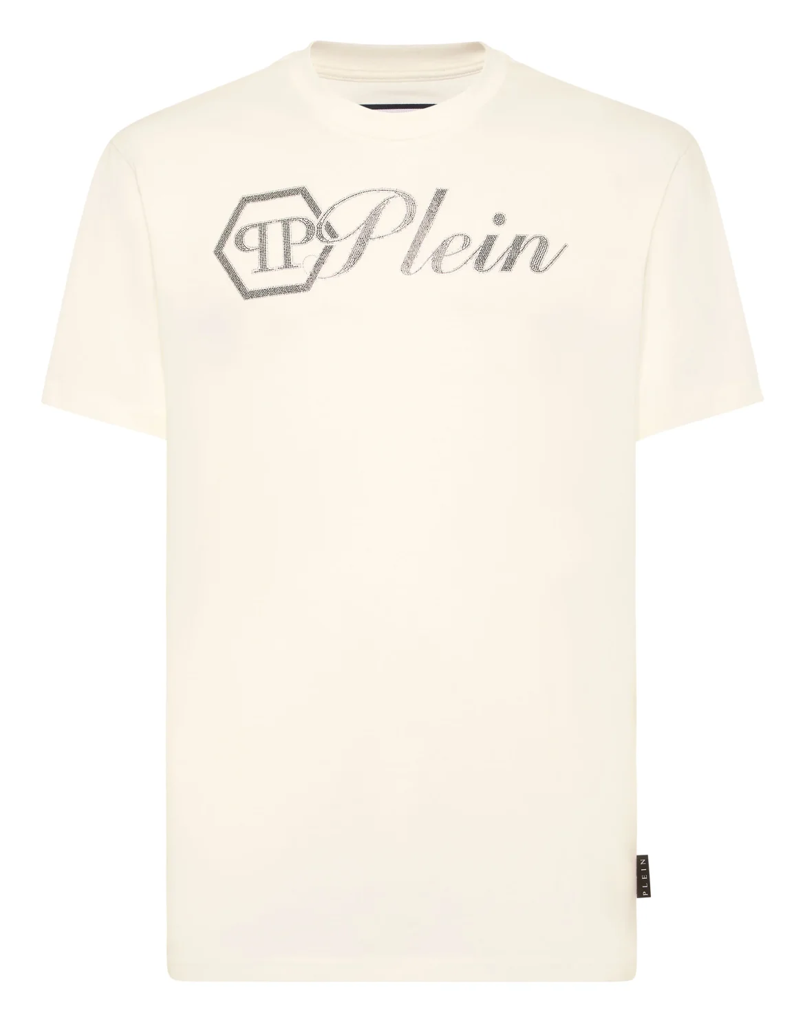 Round Neck T-Shirt Full Of Stones Plein, цвет: Бежевый