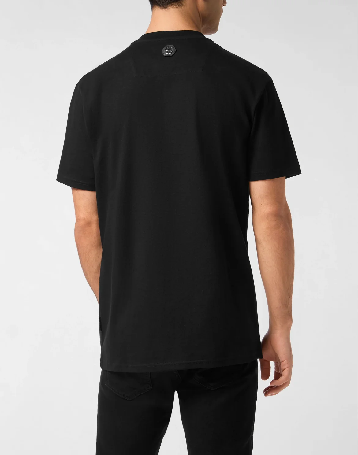 Round Neck T-Shirt Patch Stones, цвет: Черный
