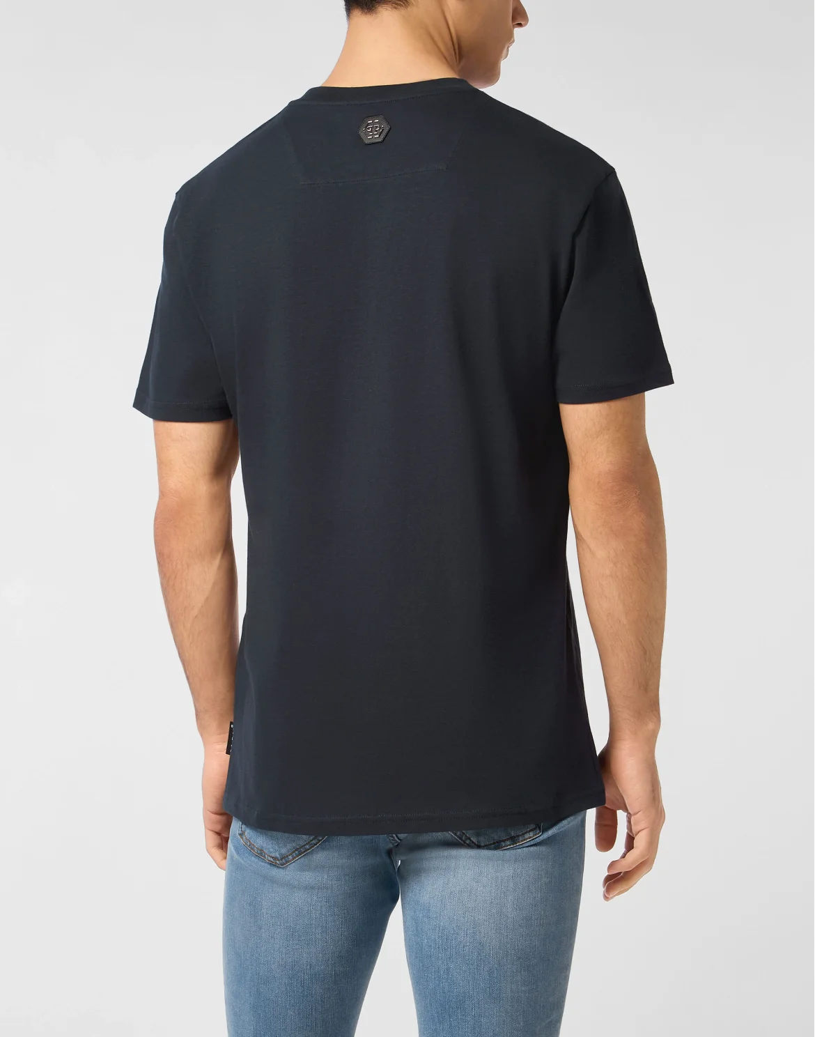 Printed Round Neck T-Shirt Skull & Bones, цвет: Синий