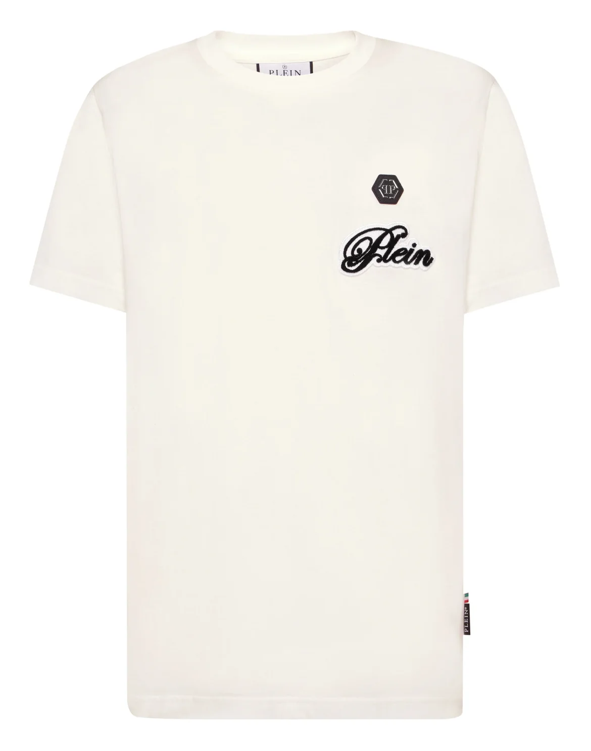 Round Neck T-Shirt Basic Signature, цвет: Бежевый