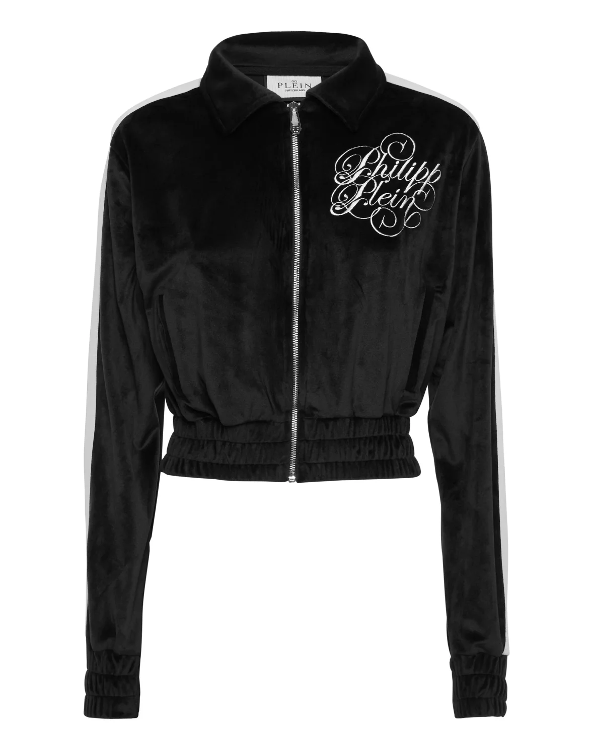 Chenille Tracksuit Jacket Signature, цвет: Черный