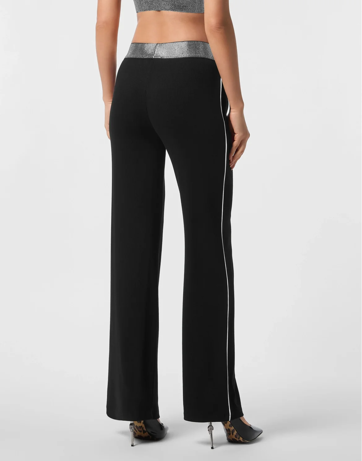 Straight Trousers Elastic Signature, цвет: Черный