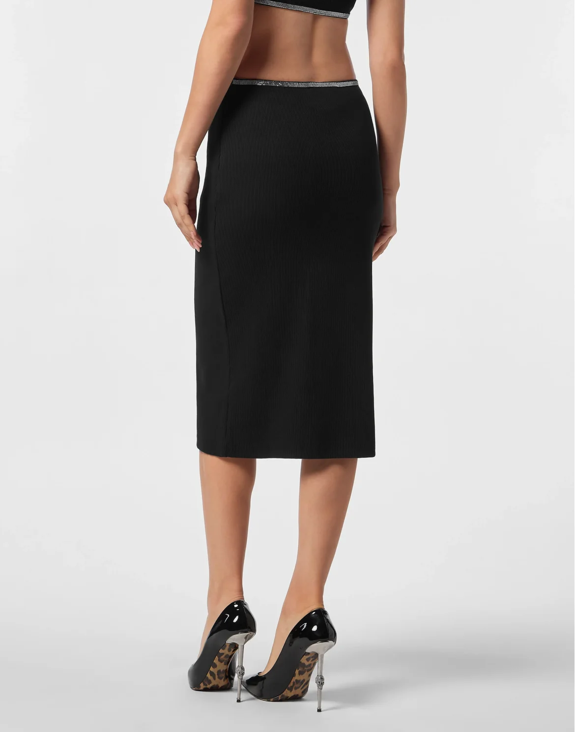 Midi Skirt Elastic Signature, цвет: Черный