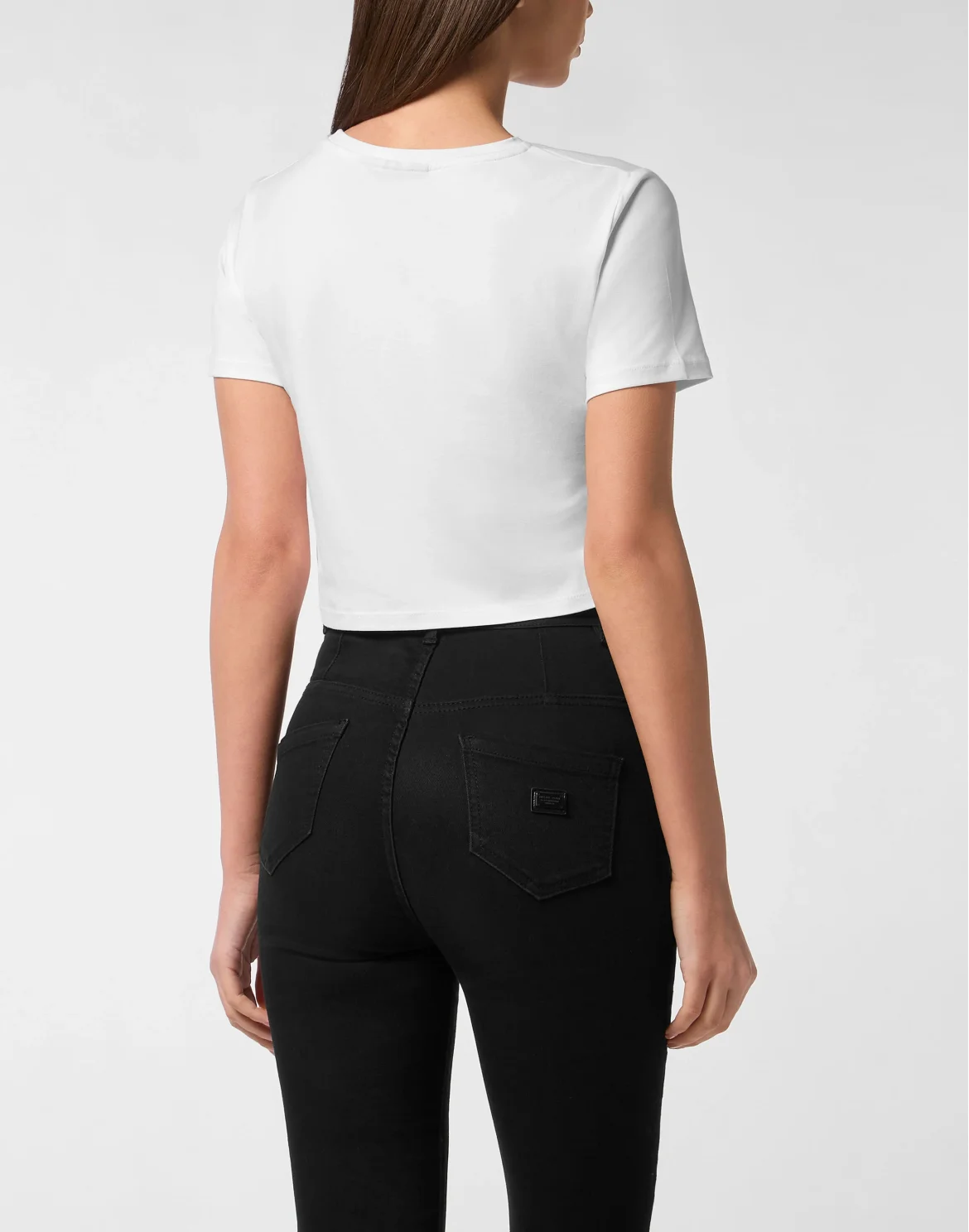 Modal Sexy Pure Fit Cropped T-Shirt, цвет: Белый