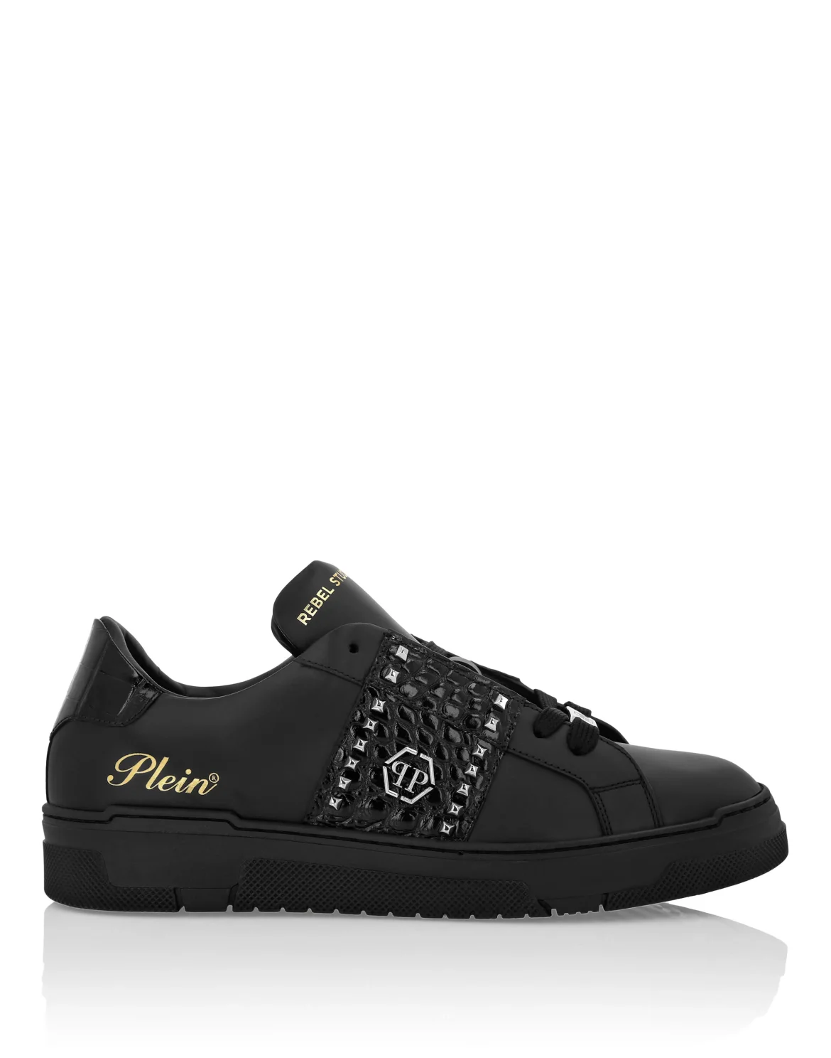 Low Top Sneakers Rebel Studs, цвет: Черный