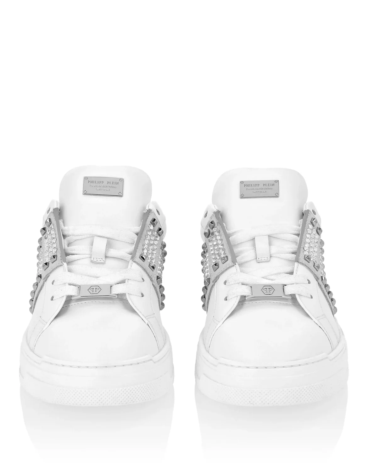 Low Top Sneakers Strass Studs, цвет: Белый