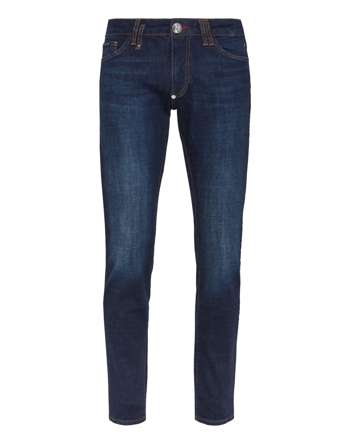 Denim Trousers Slim Fit Basic, цвет: Синий