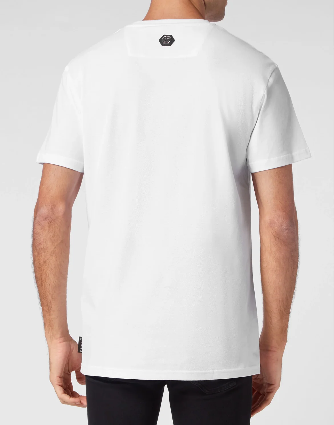 T-shirt Round Neck SS Patch Money, цвет: Белый
