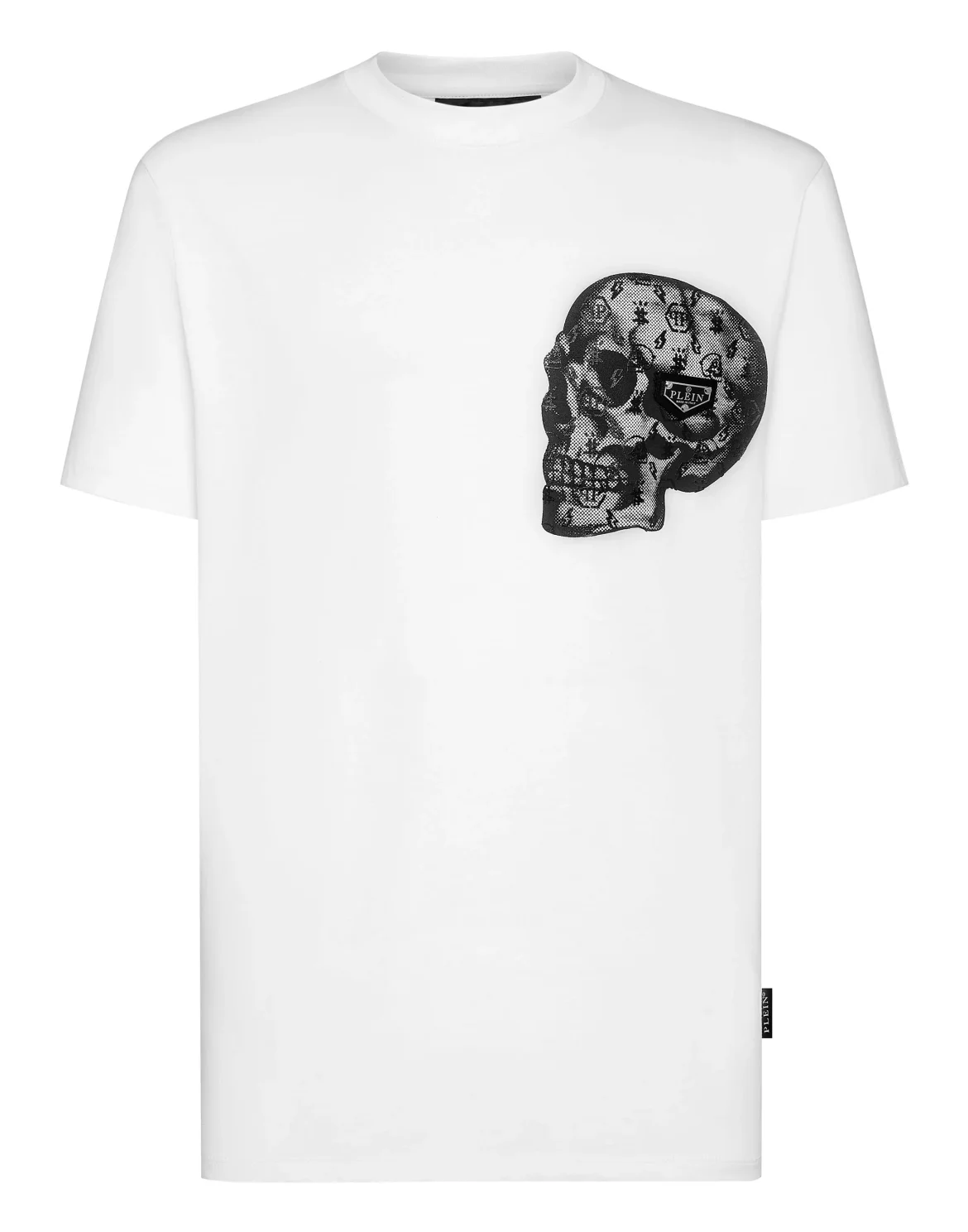 T-shirt Round Neck SS print Skull, цвет: Белый
