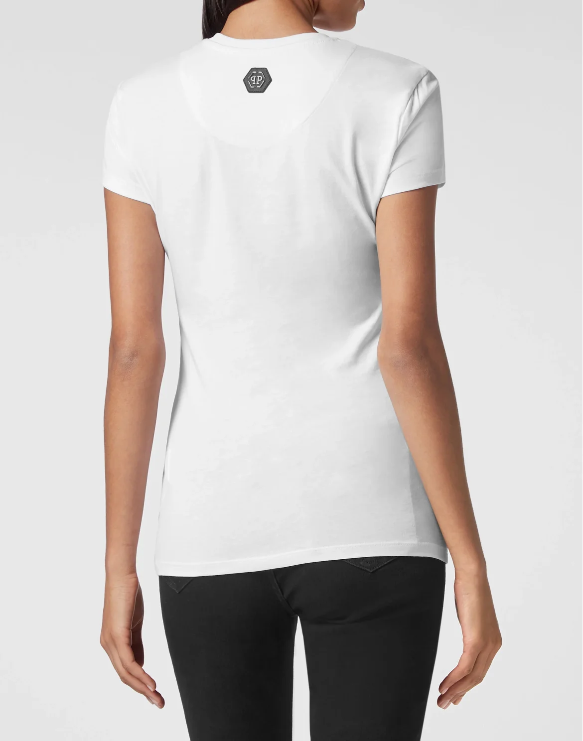 T-shirt Round Neck SS Gothic Plein, цвет: Белый