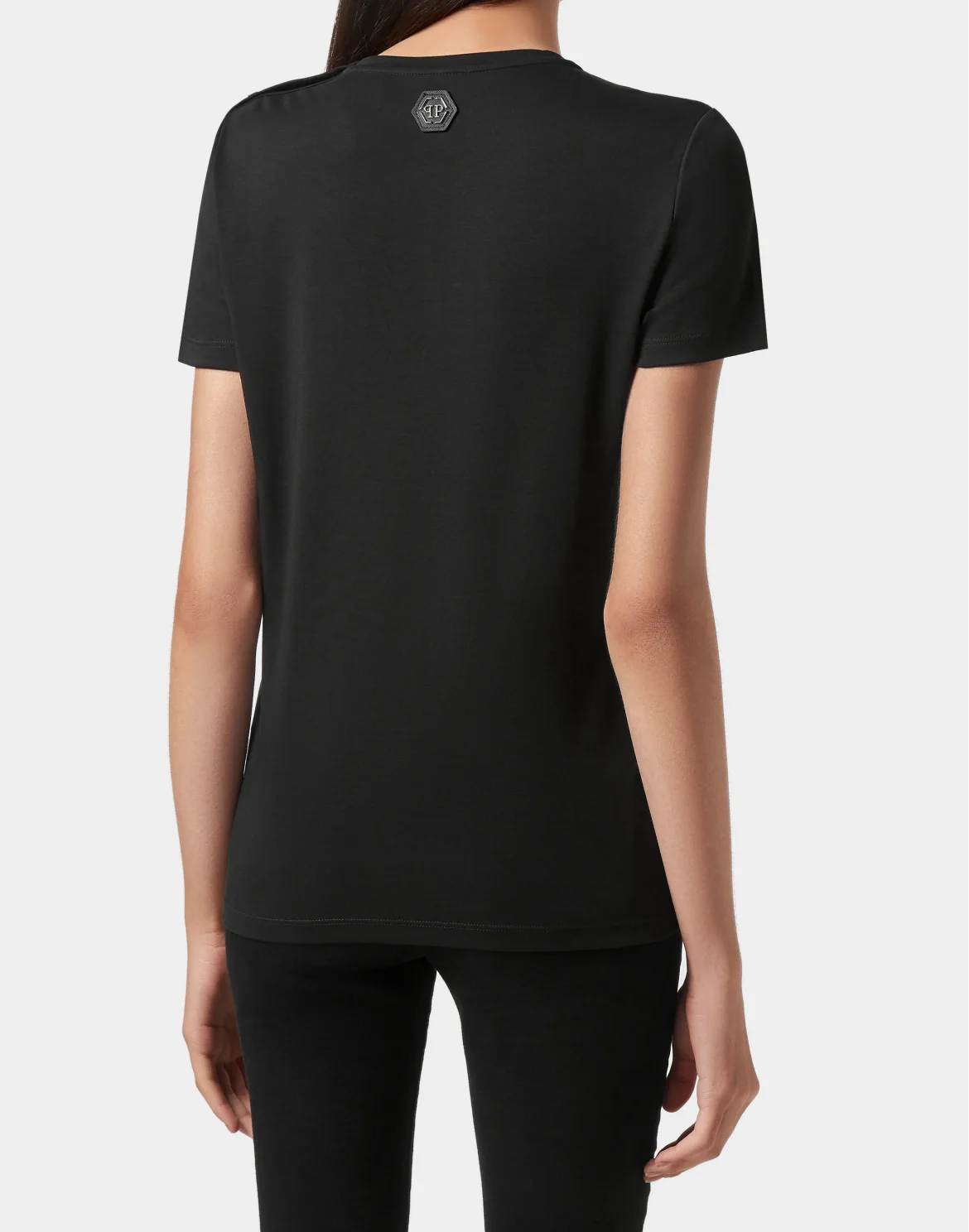T-shirt Round Neck SS Crystal Plein, цвет: Черный