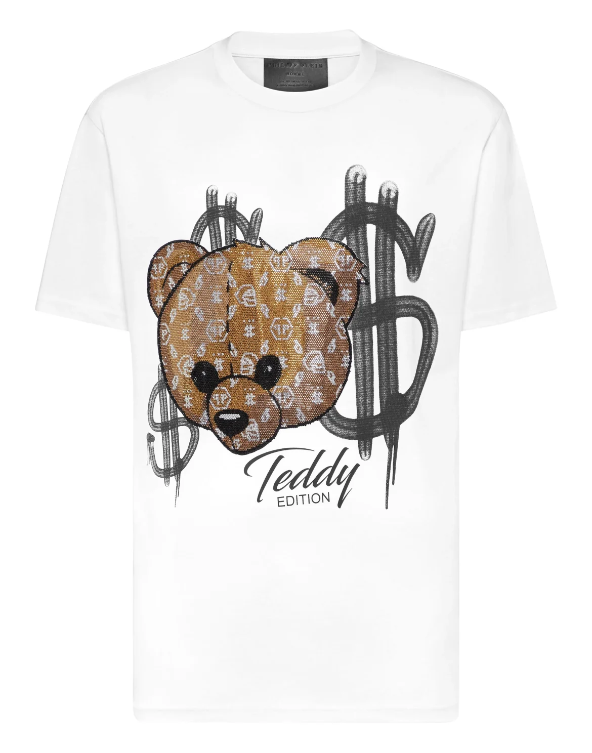 Round Neck T-Shirt Teddy, цвет: Белый