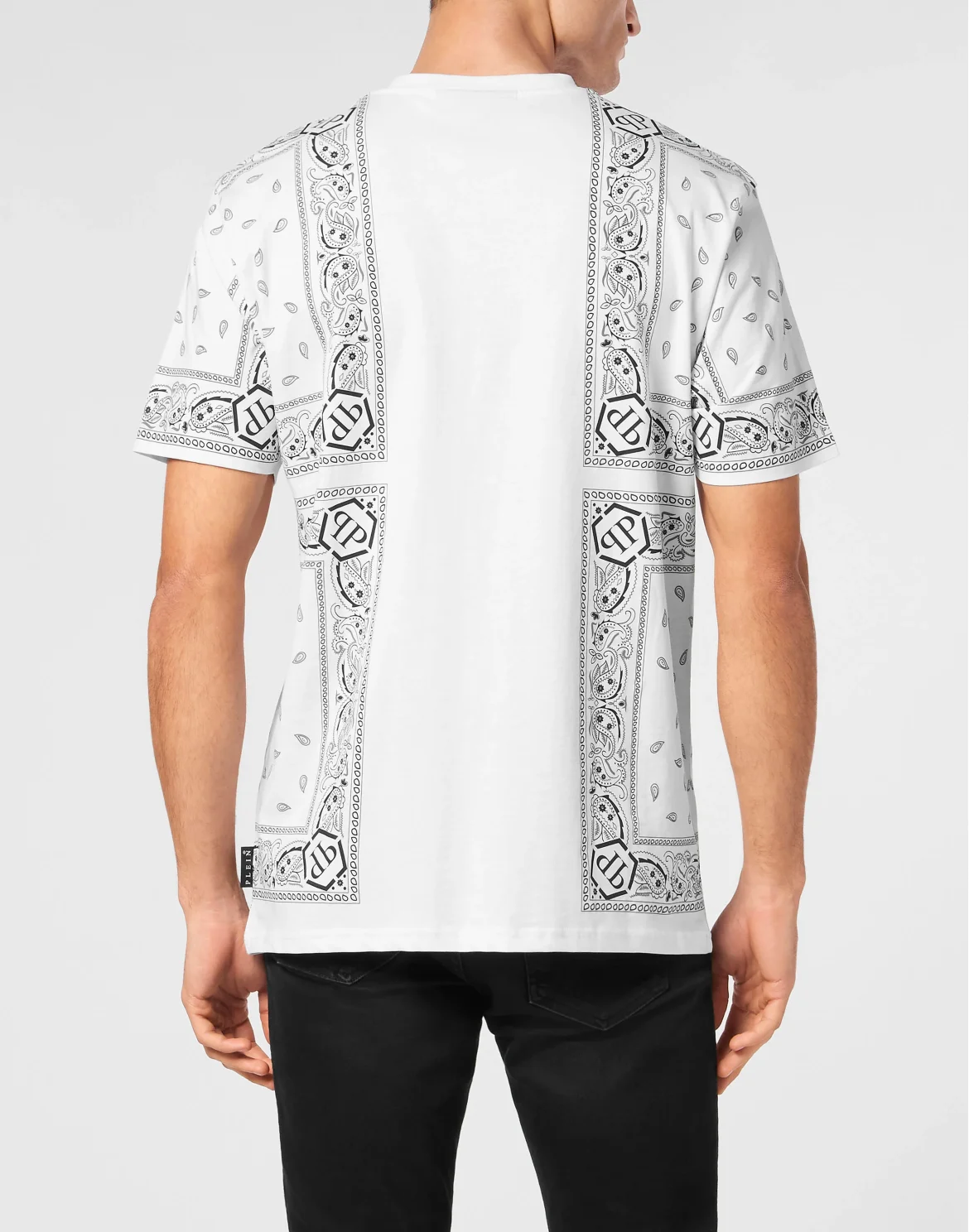 Round Neck T-Shirt Paisley, цвет: Белый