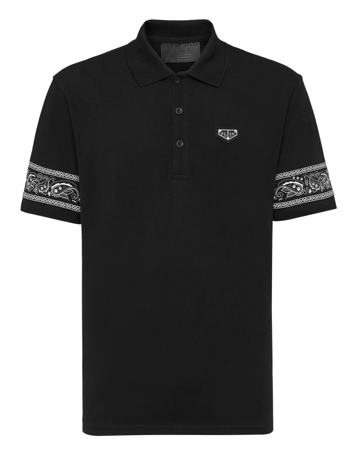 Polo Shirt Paisley Gothic Plein, цвет: Черный