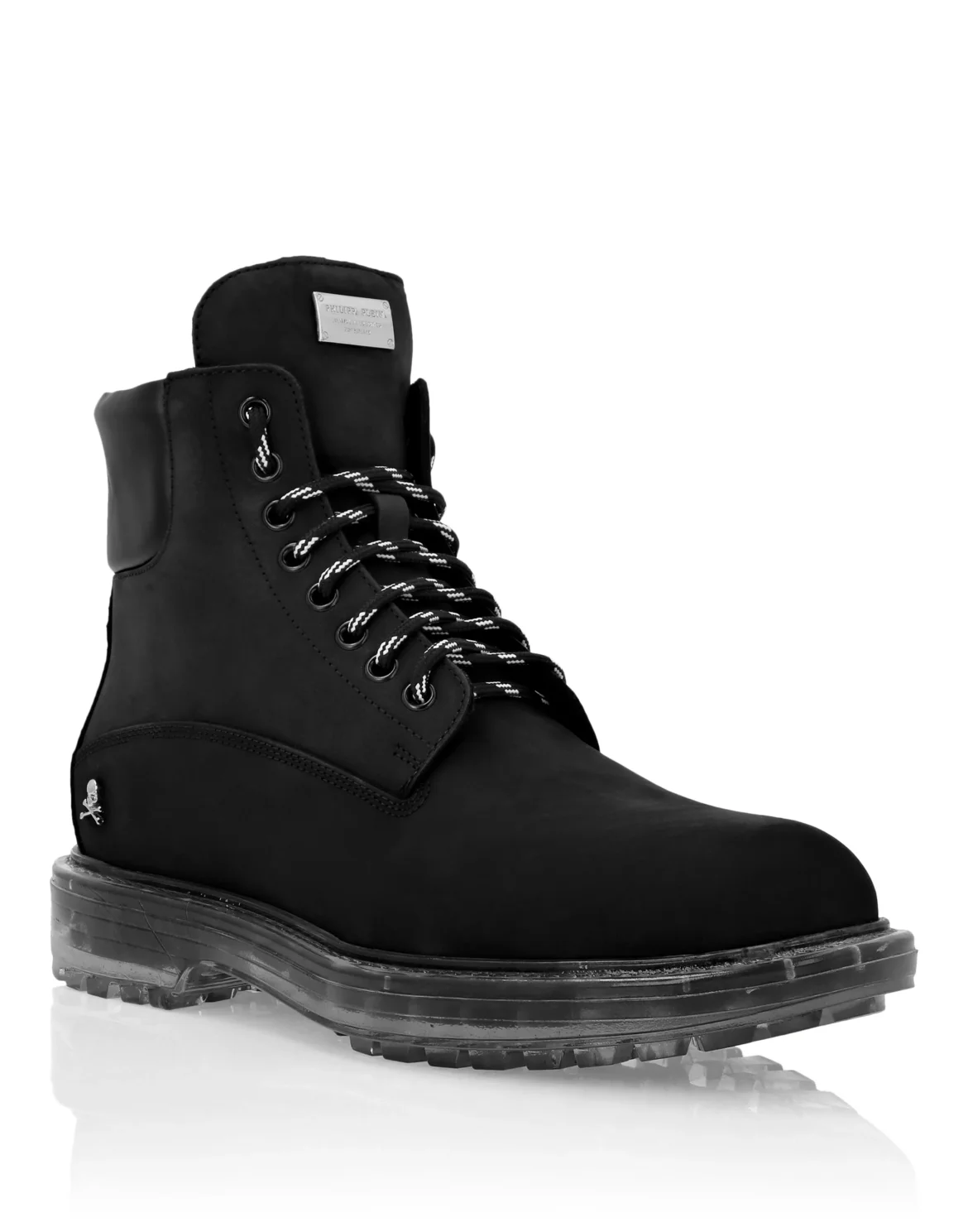 Nabuk Hiking Low Flat Boots The Hunter, цвет: Черный