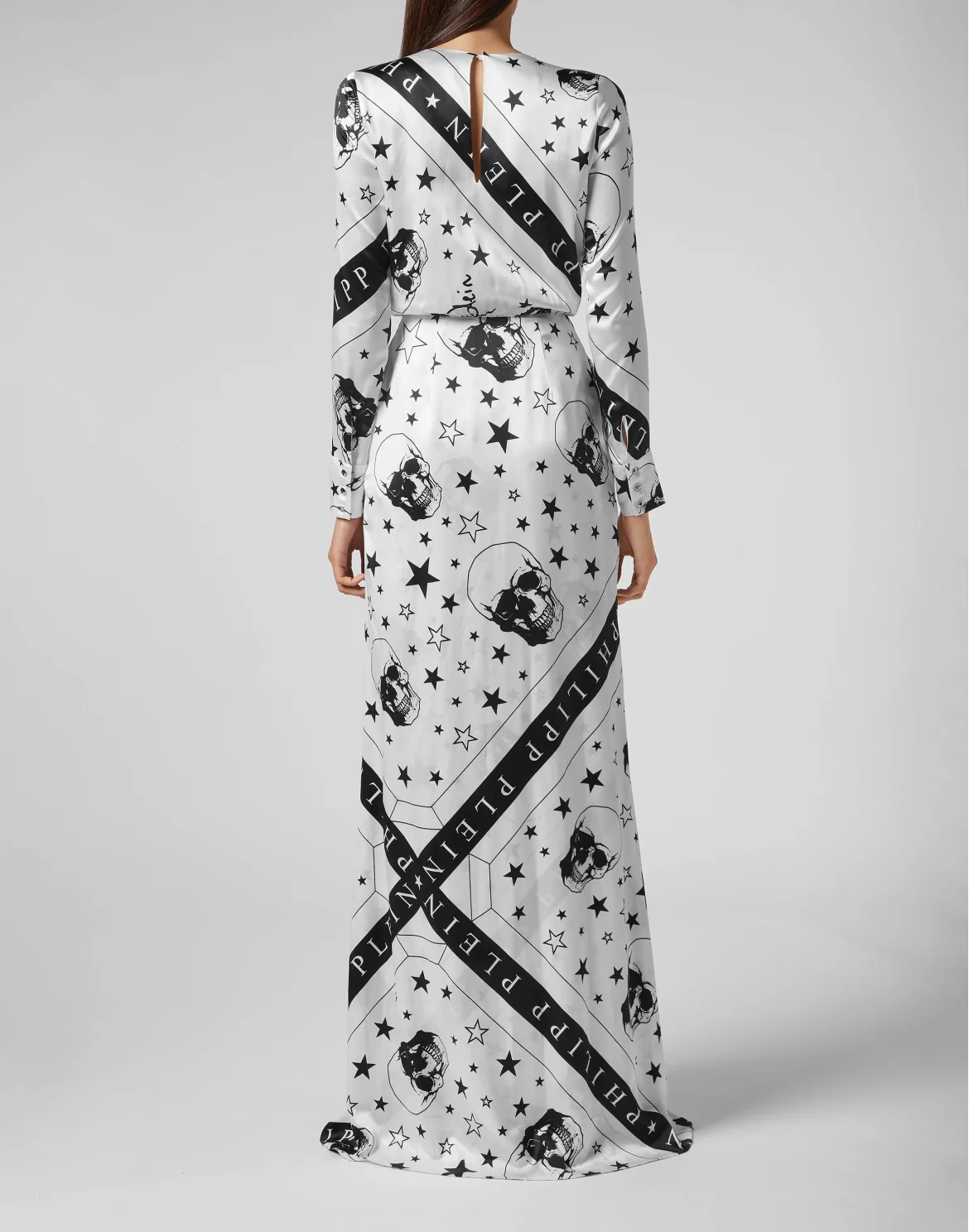 Long Dress Stars and skull, цвет: Белый