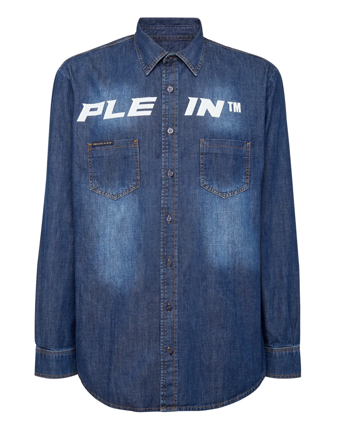 Denim Shirt Ls, цвет: Синий
