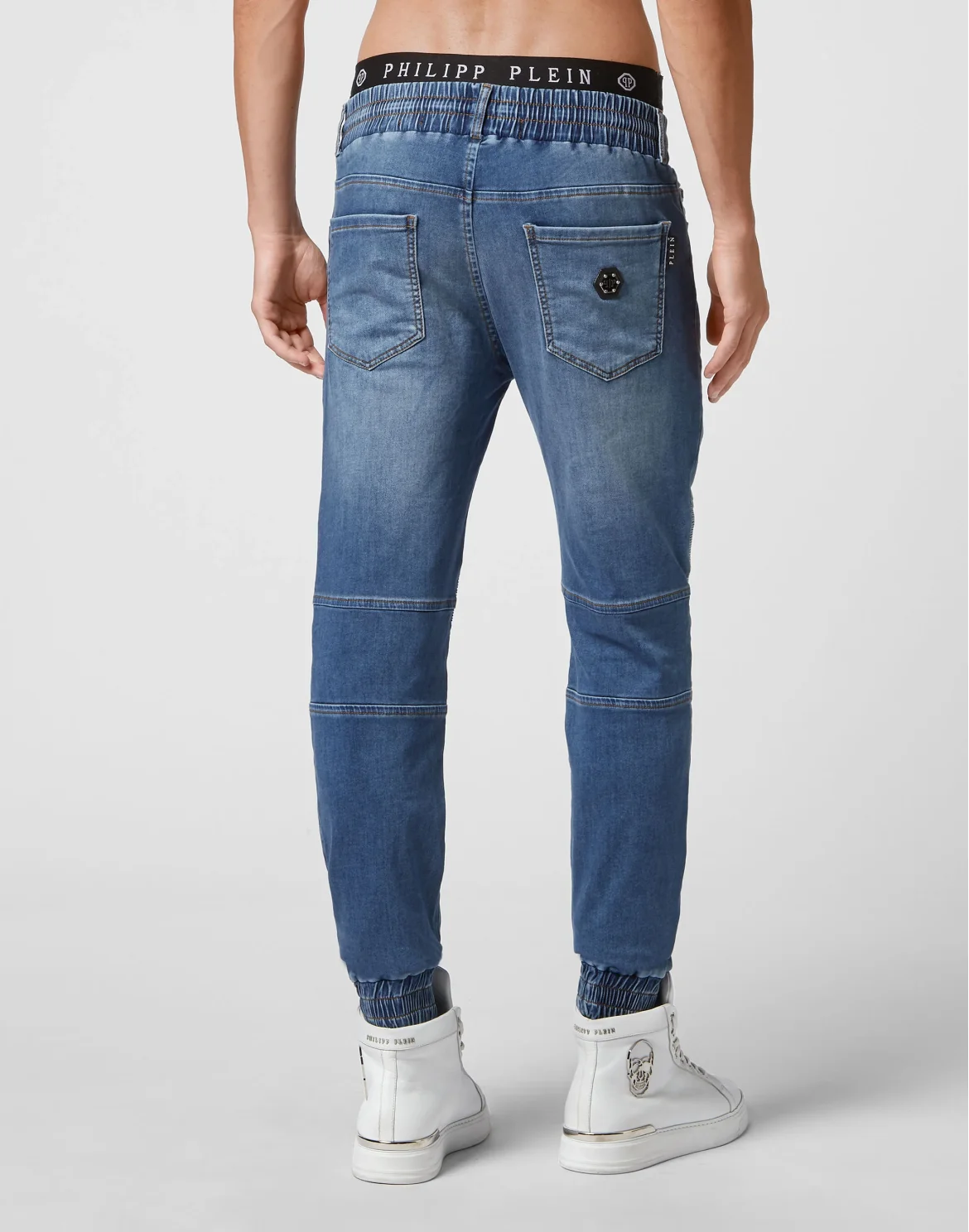 Denim Jogging Trousers, цвет: Синий