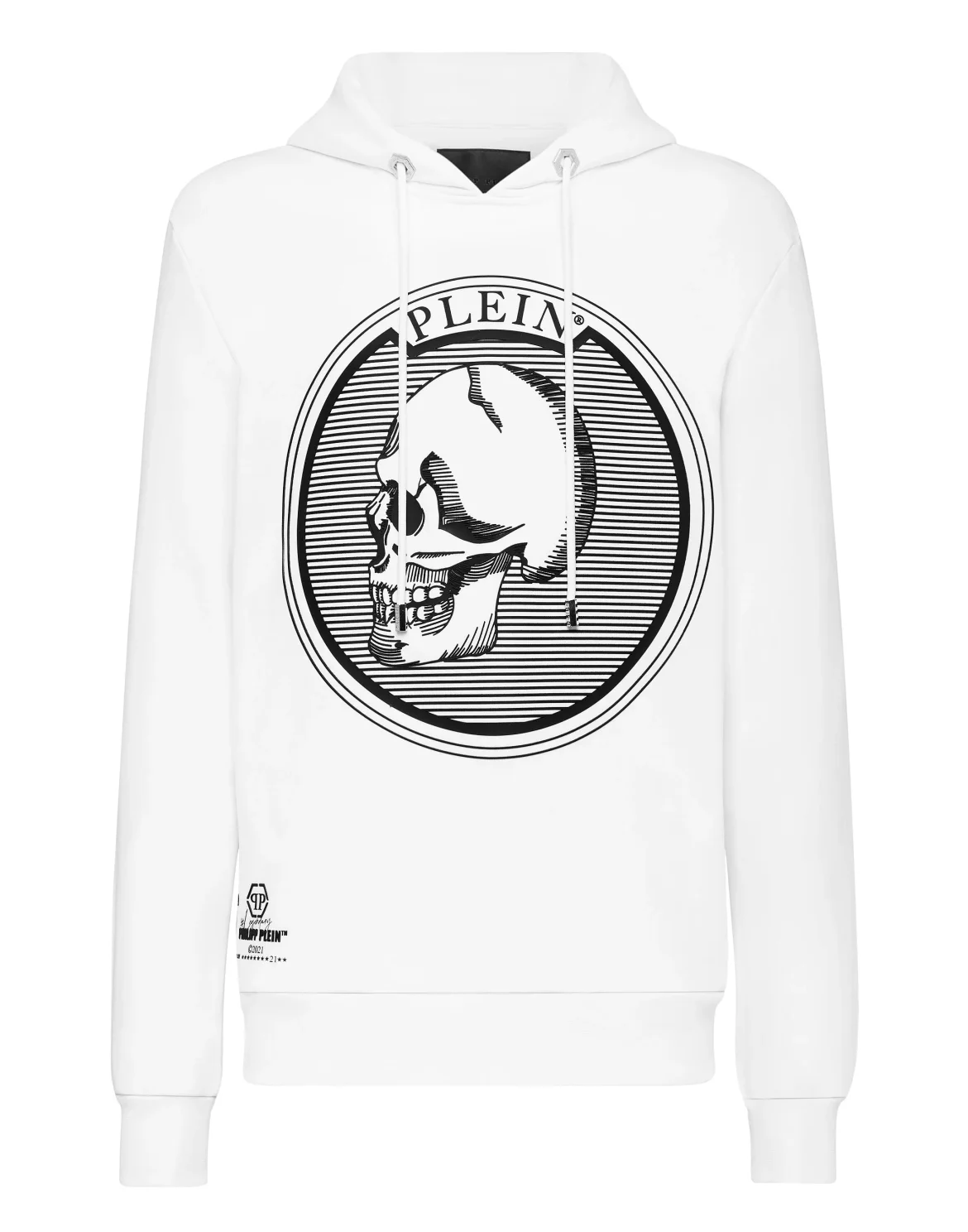 Hoodie sweatshirt Outline Skull, цвет: Белый
